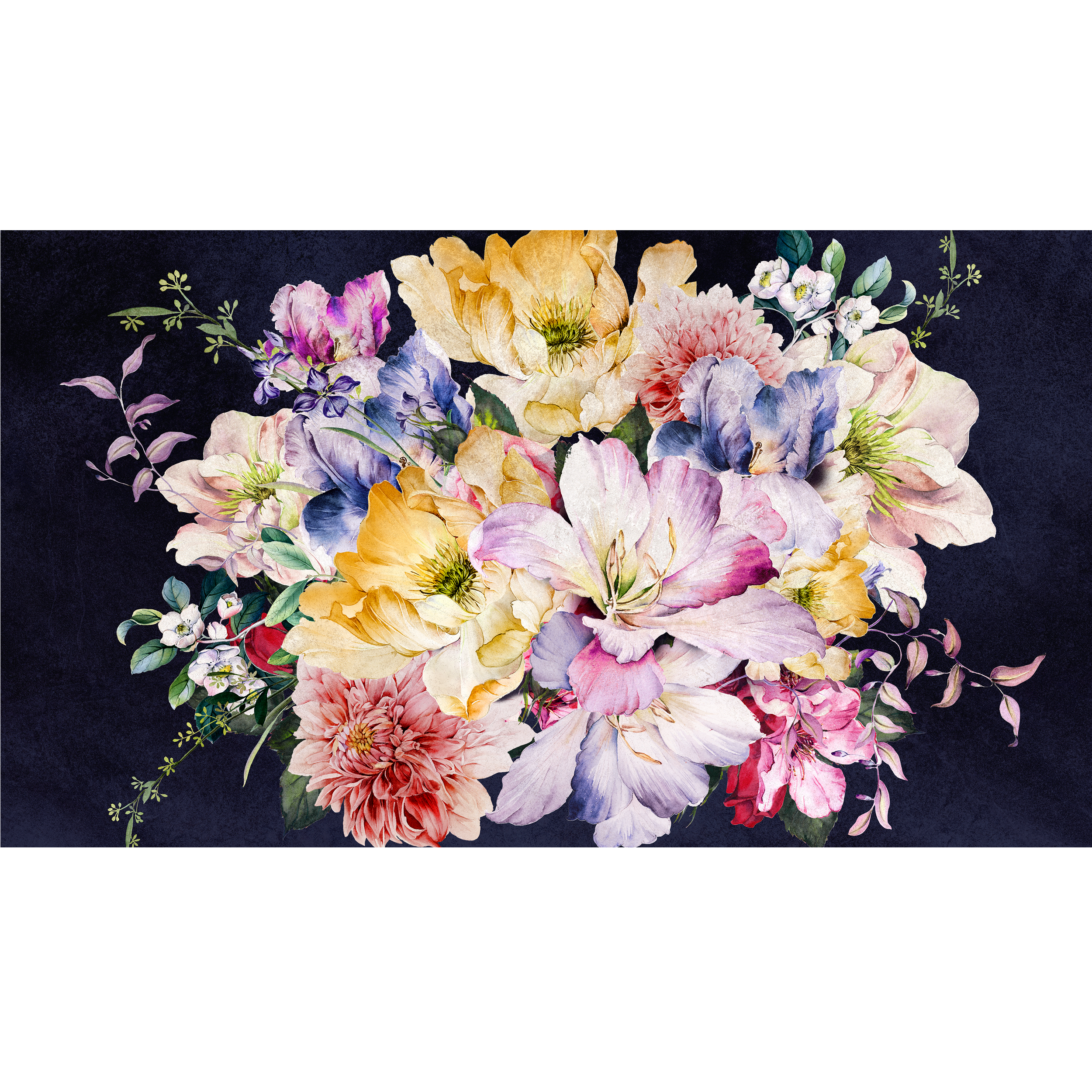Mural Bouquet kwiaty bukiet 500 x 280 cm struktura Art