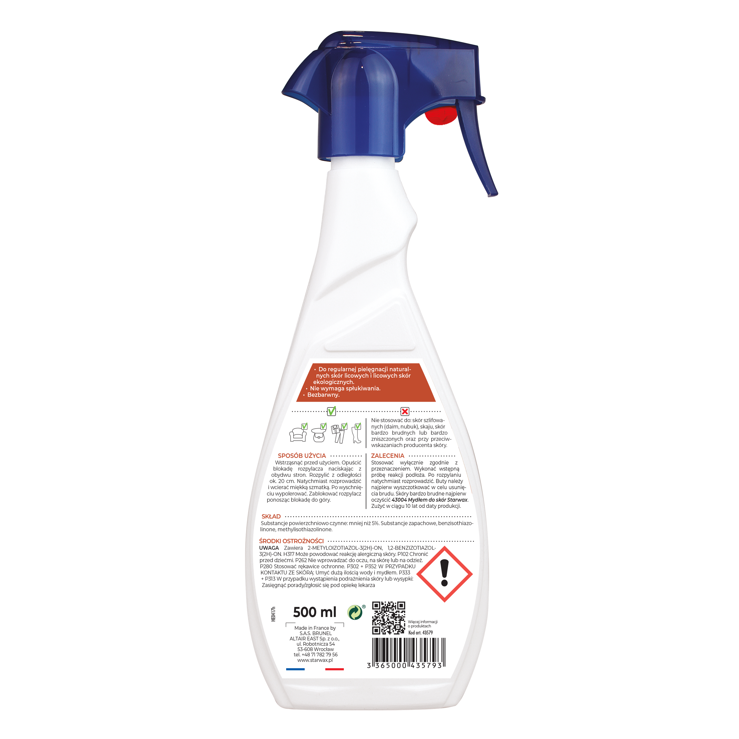 Balsam pielęgnujący SKÓRY 3w1 0.5 l STARWAX - 2