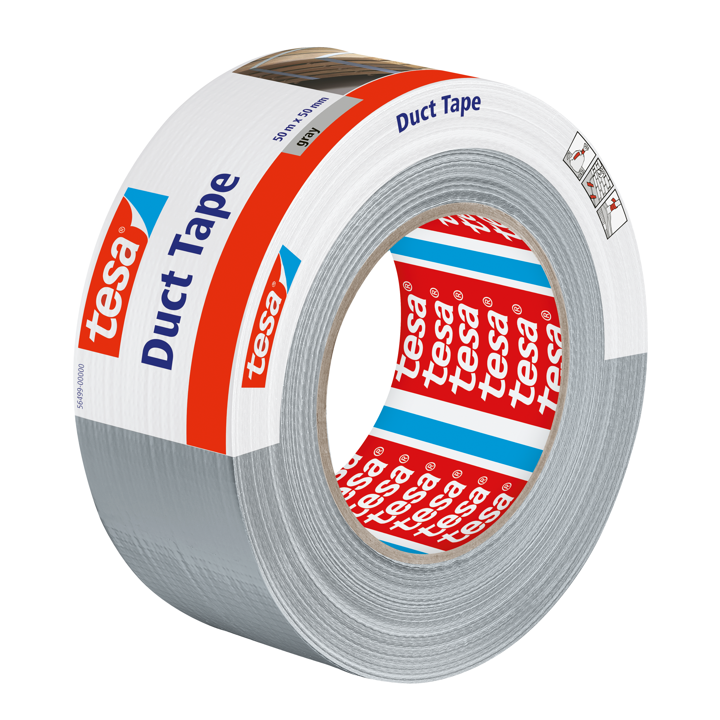Taśma naprawcza 50 mm x 50 m srebrna Tesa - 3