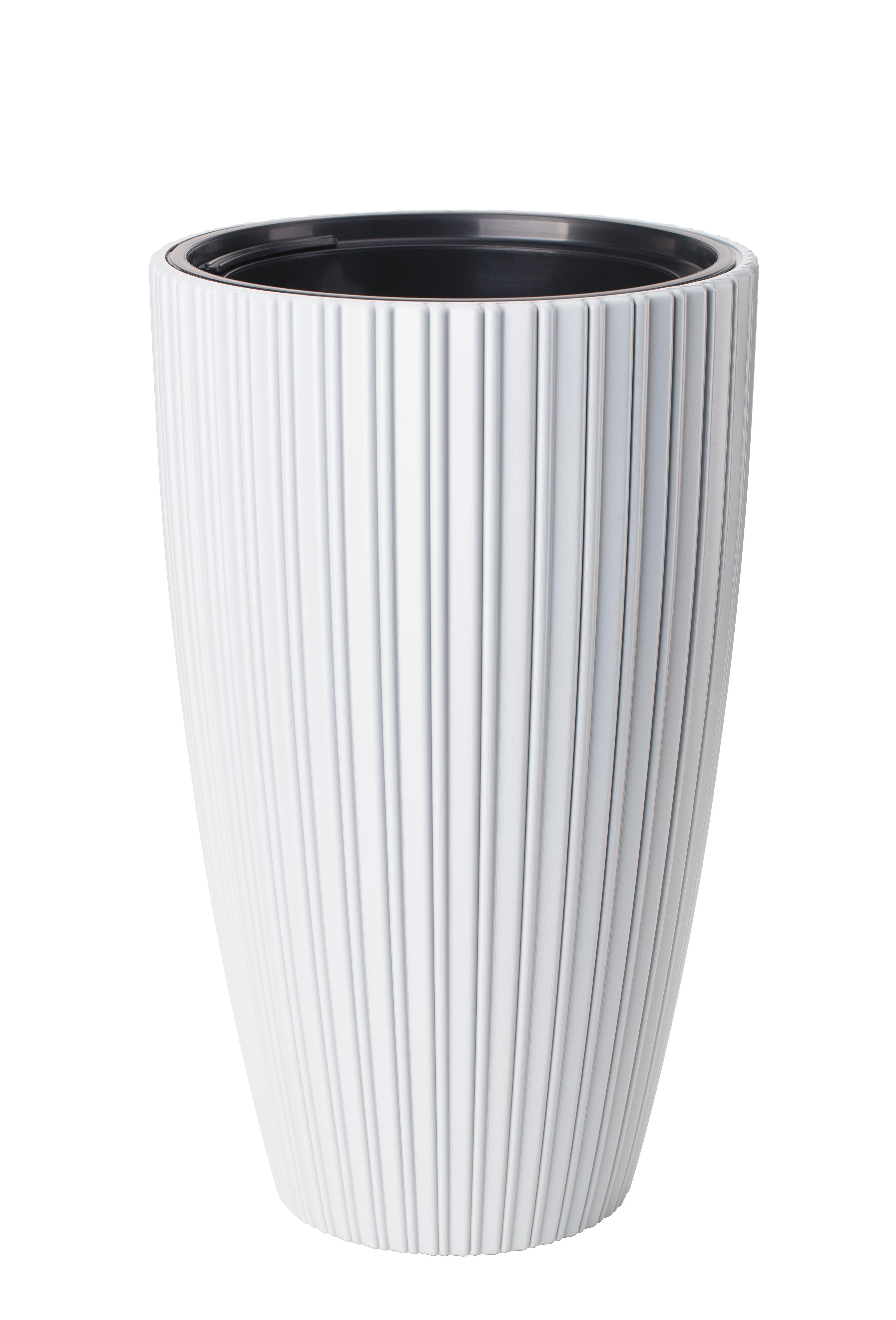 Donica wysoka Mika Slim śr.30 cm biała Form-Plastic