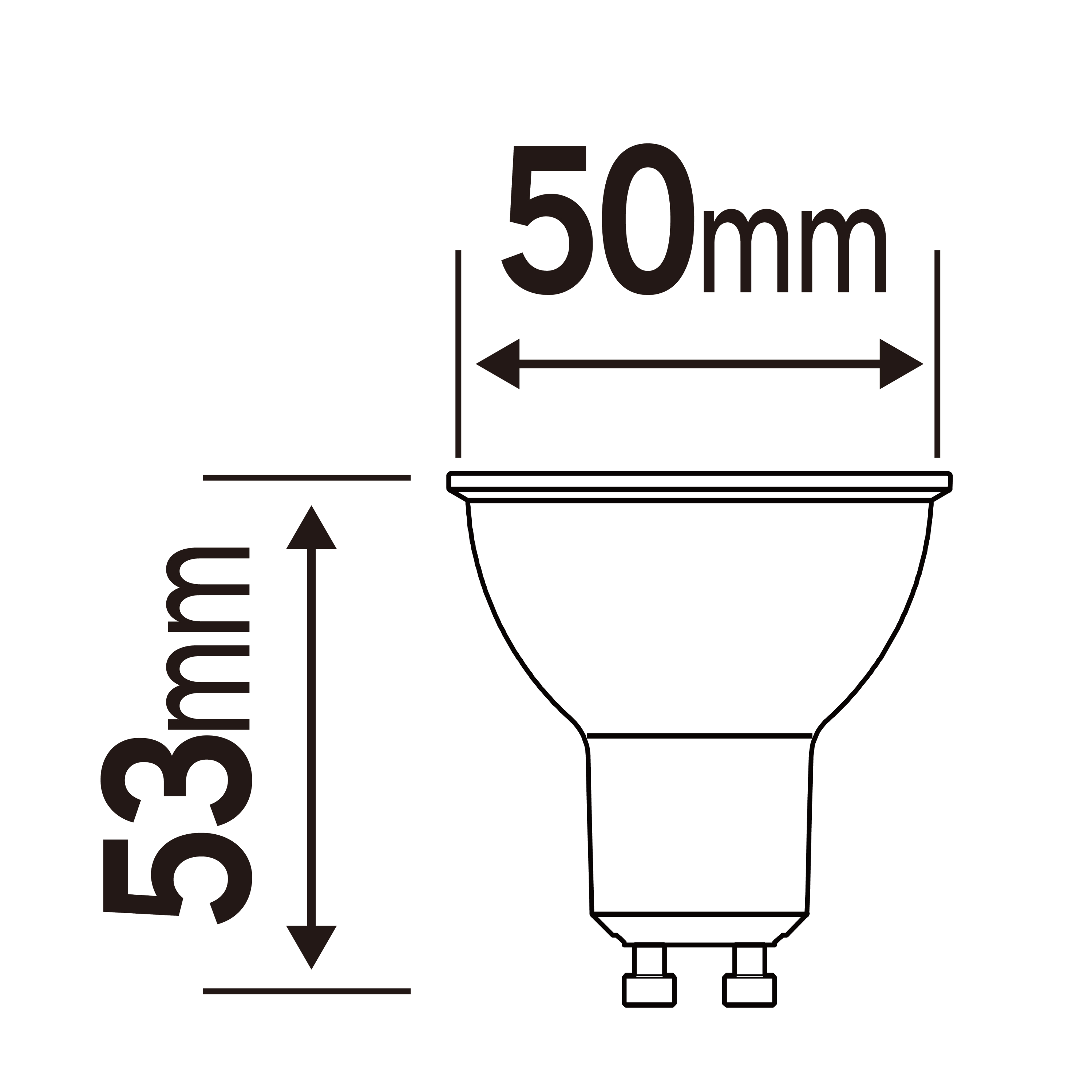 Lâmpada led decorativa GU10 340 lm 2700k CB Lexman - 4