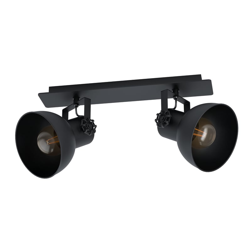 Listwa reflektorowa Barnstaple czarna 2 x E27 Eglo