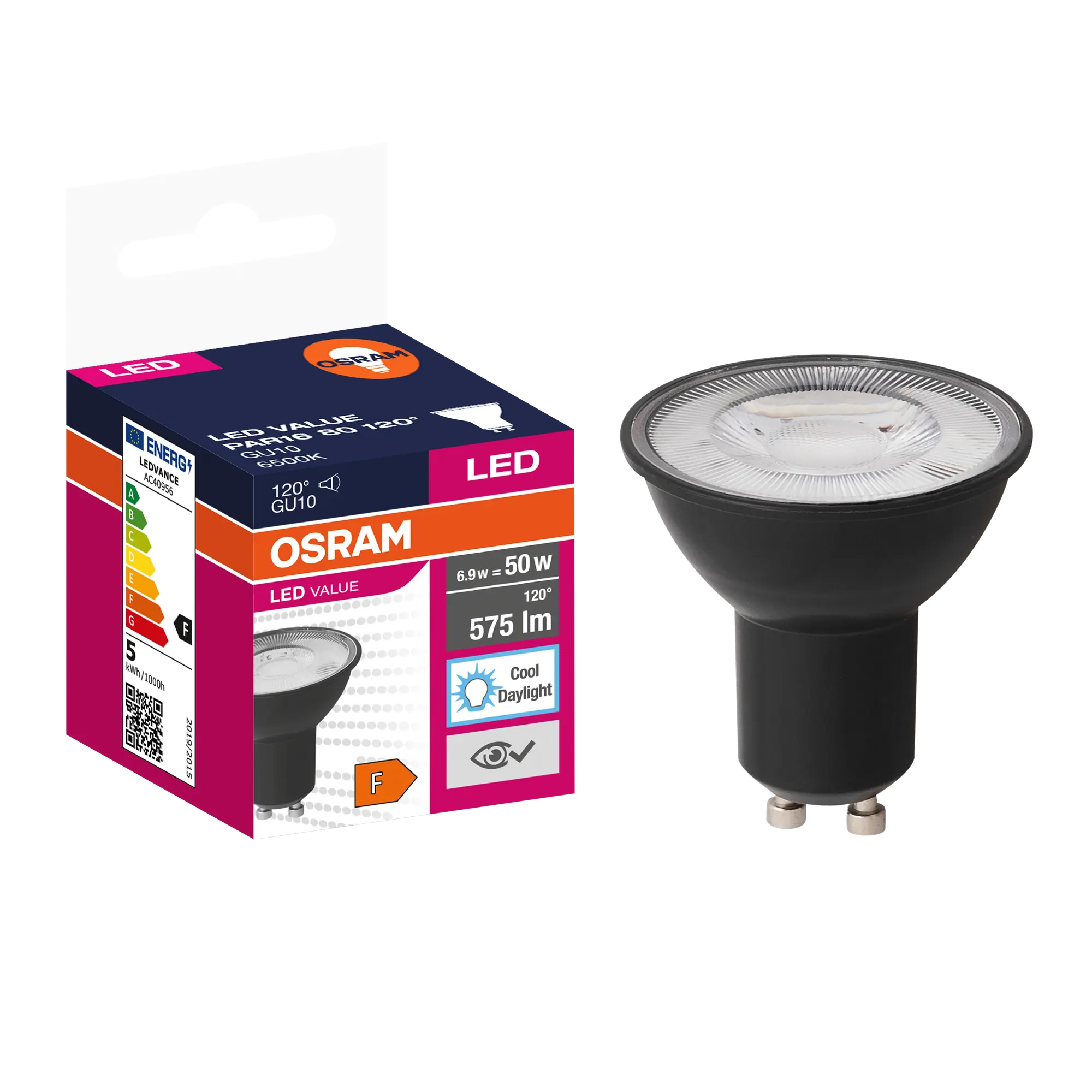 Żarówka LED GU10 6,9 W = 50 W 575 lm Zimna biel Osram - 4