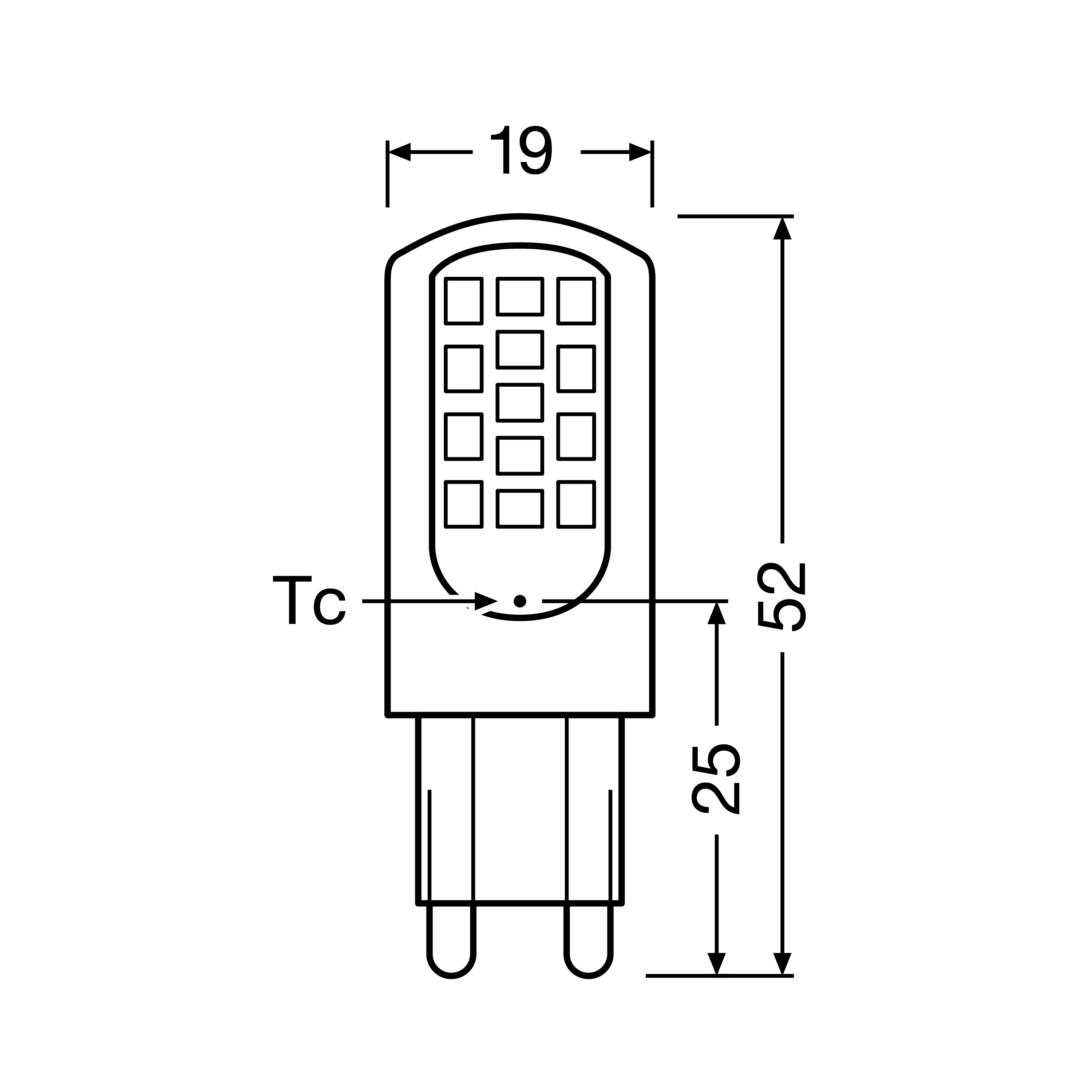 Żarówka LED G9 2 szt. (230 V) 3,8W 470 lm Ciepła biel OSRAM - 2