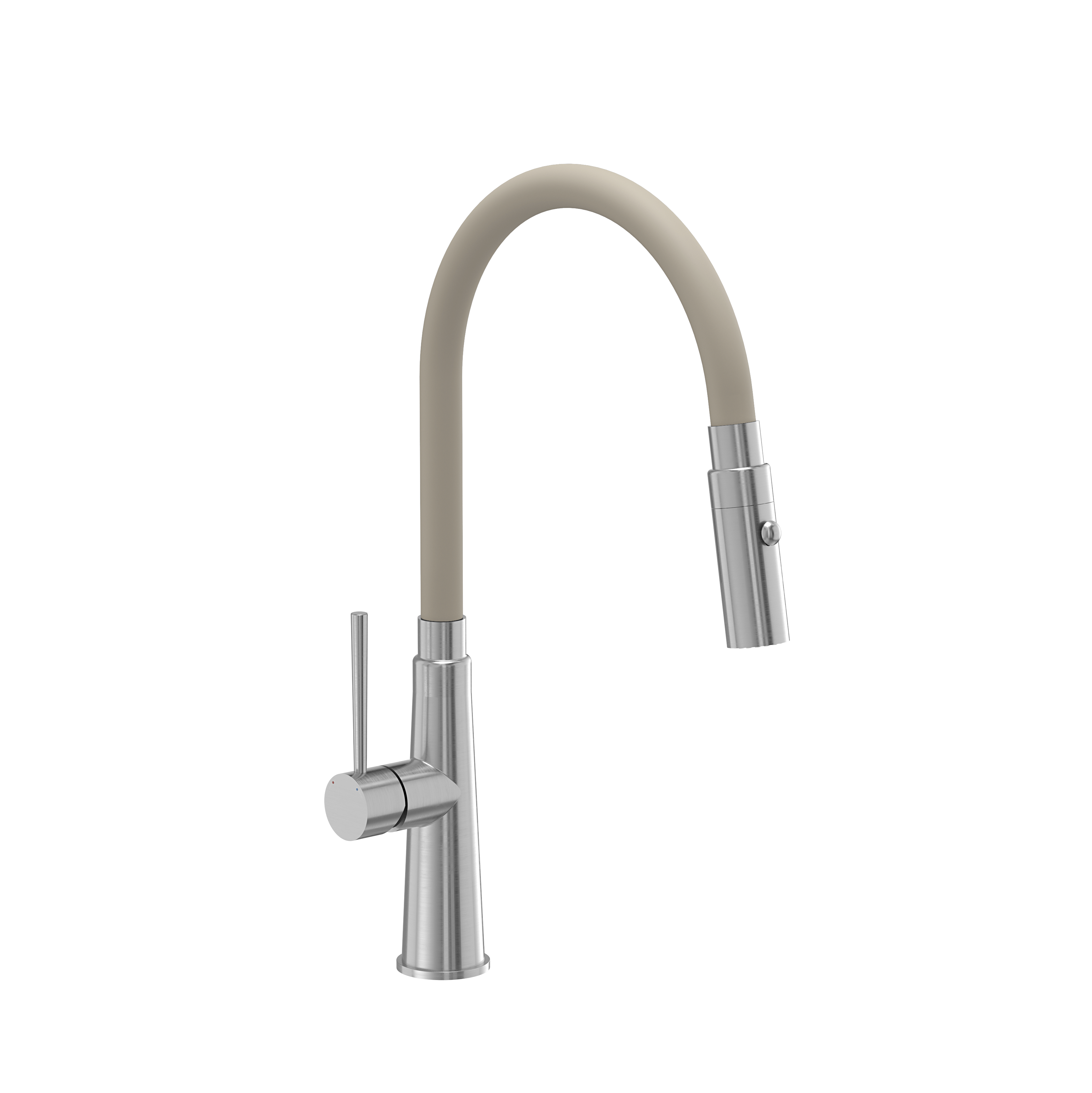 Bateria kuchenna z elastyczną wylewką 38 cm Zoya Beżowa Quadron