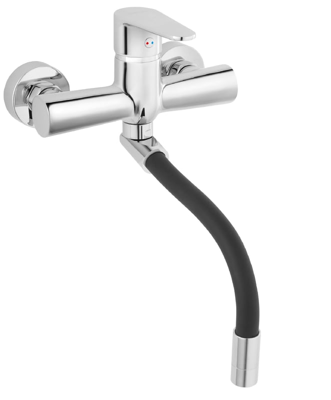 Bateria kuchenna ścienna z elastyczną wylewką Cordoba Ferro