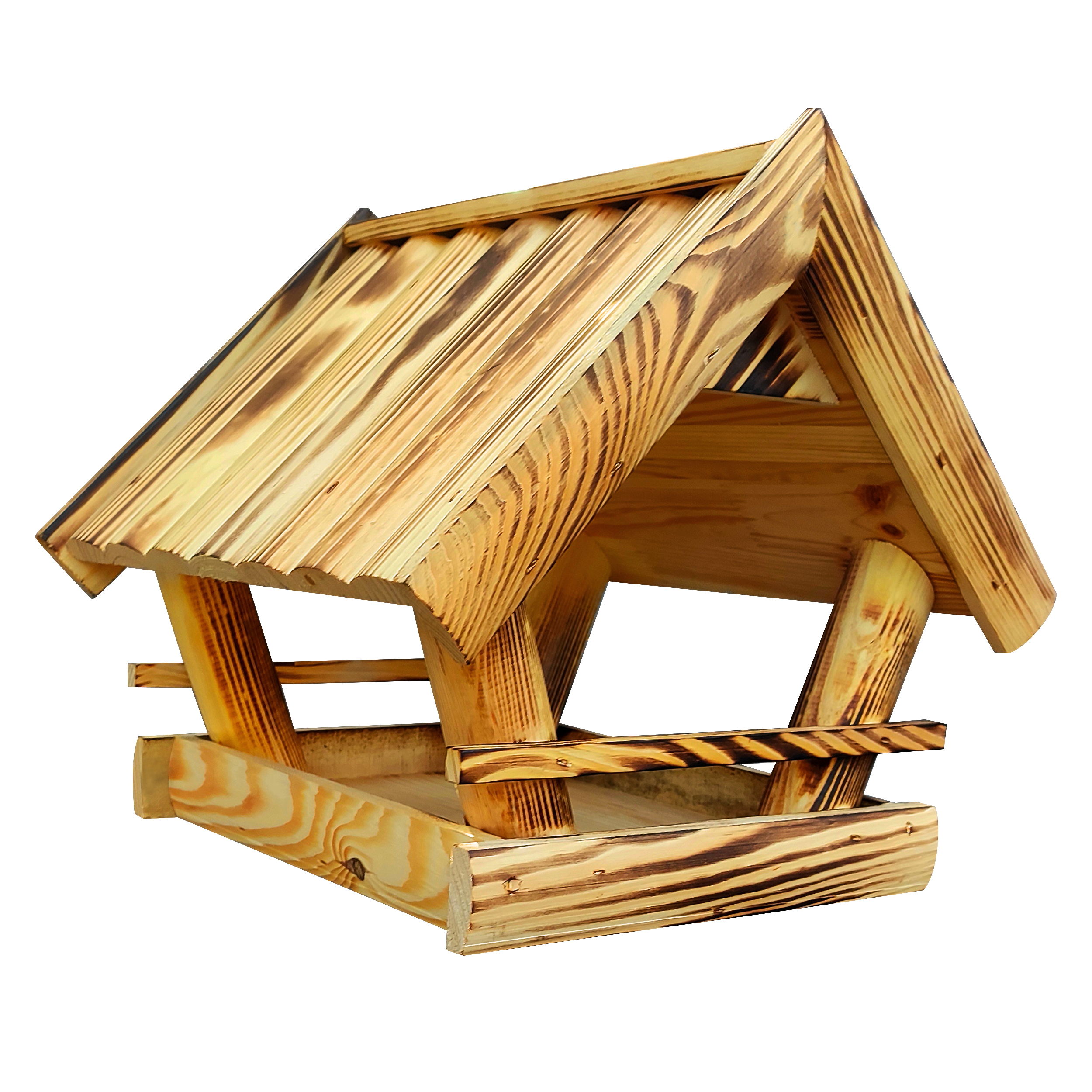 Karmnik dla ptaków 40x40x32cm domek drewniany