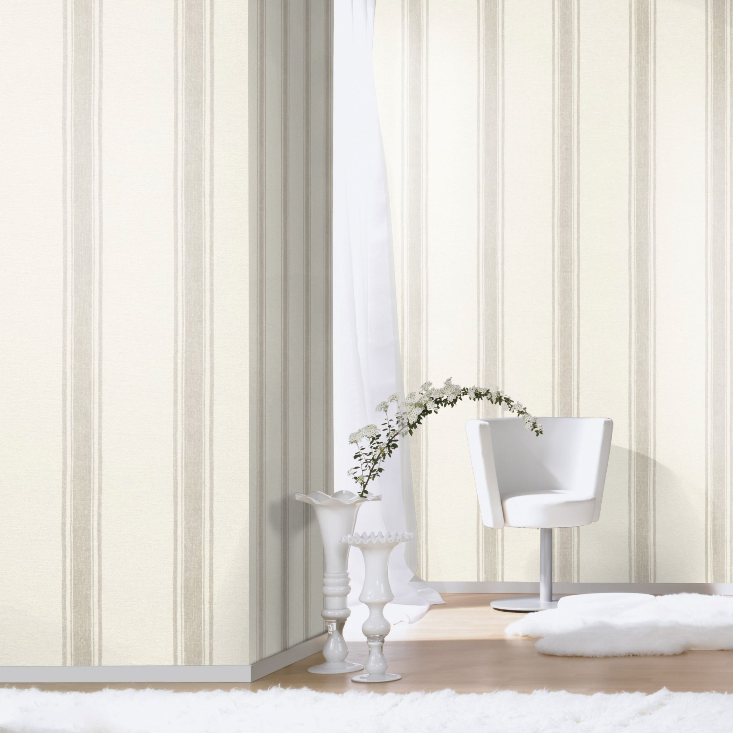 Papel pintado vinilo geométrico rayas 22 madagascar beige