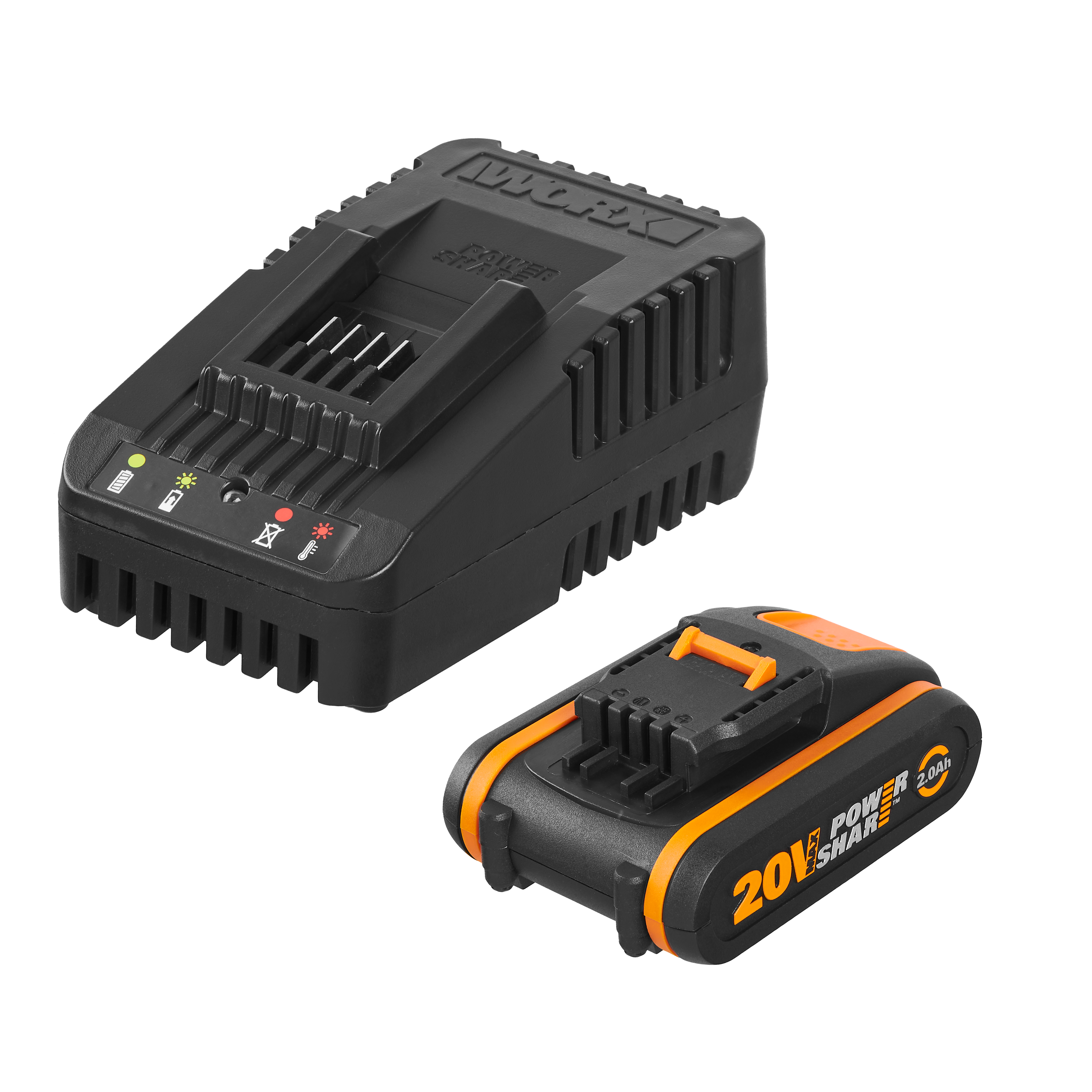Ładowarka + akumulator 20V 2Ah zestaw Worx WA3601 - 3