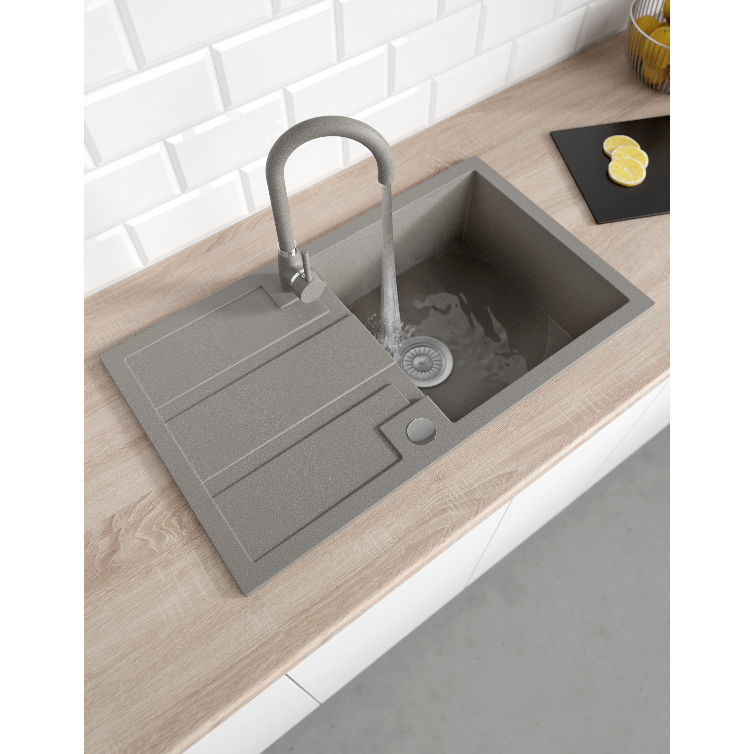 Blat kuchenny laminowany dąb sonoma 613L R13 2.8x60x305 cm - 2