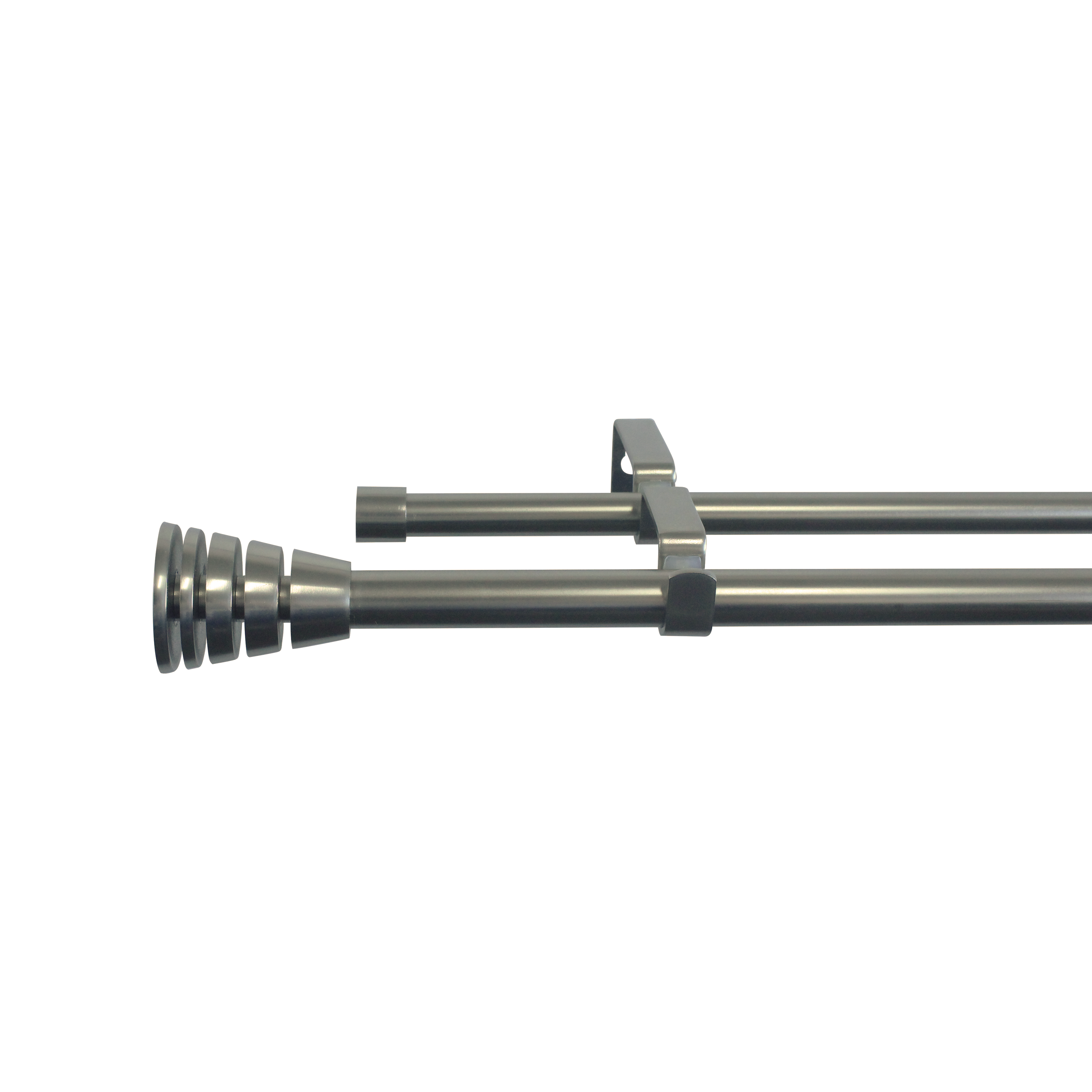 Karnisz teleskopowy podwójny Aspyral 160-300 cm nikiel 16/19 mm Inspire