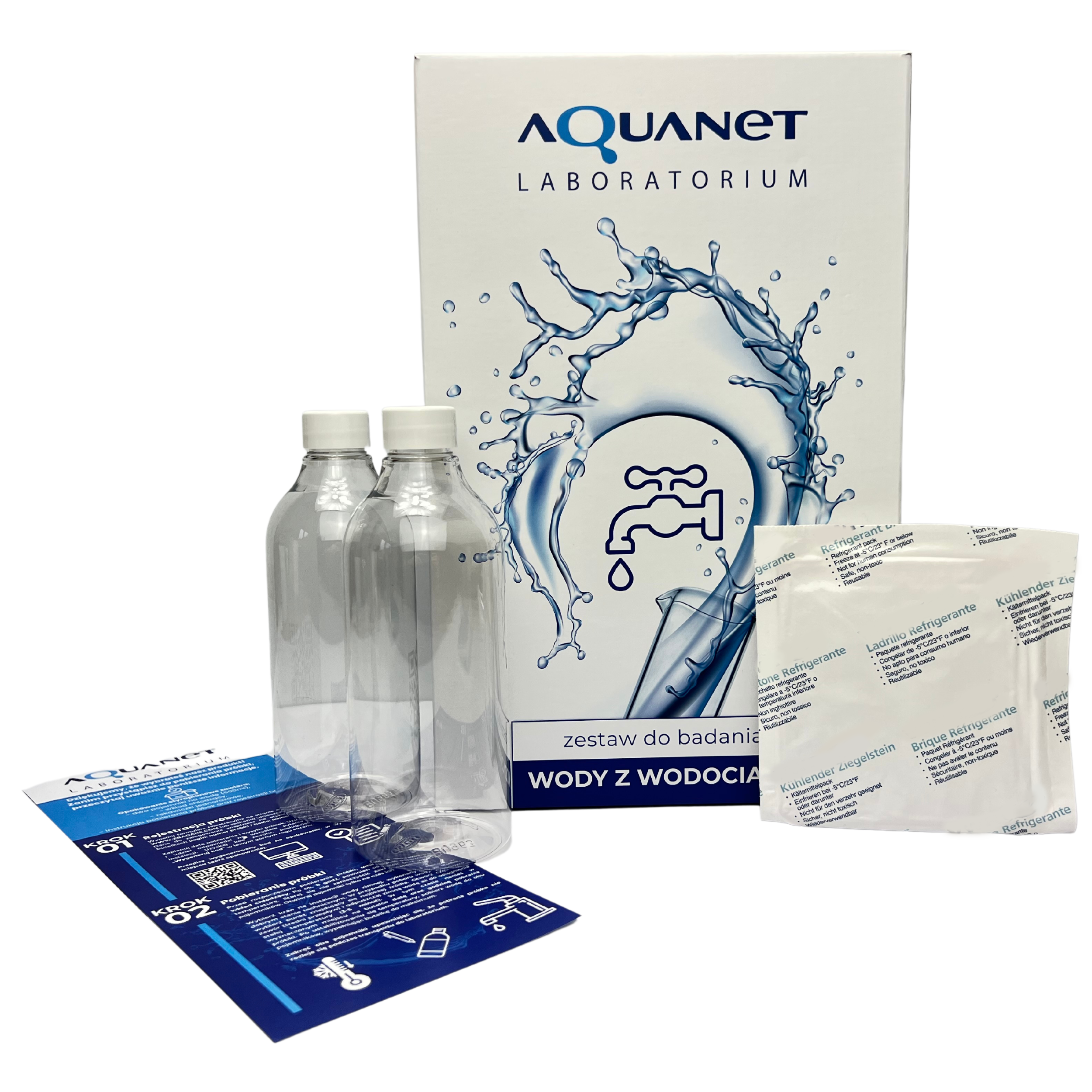 Zestaw do badania wody z wodociągu Aquanet Laboratorium