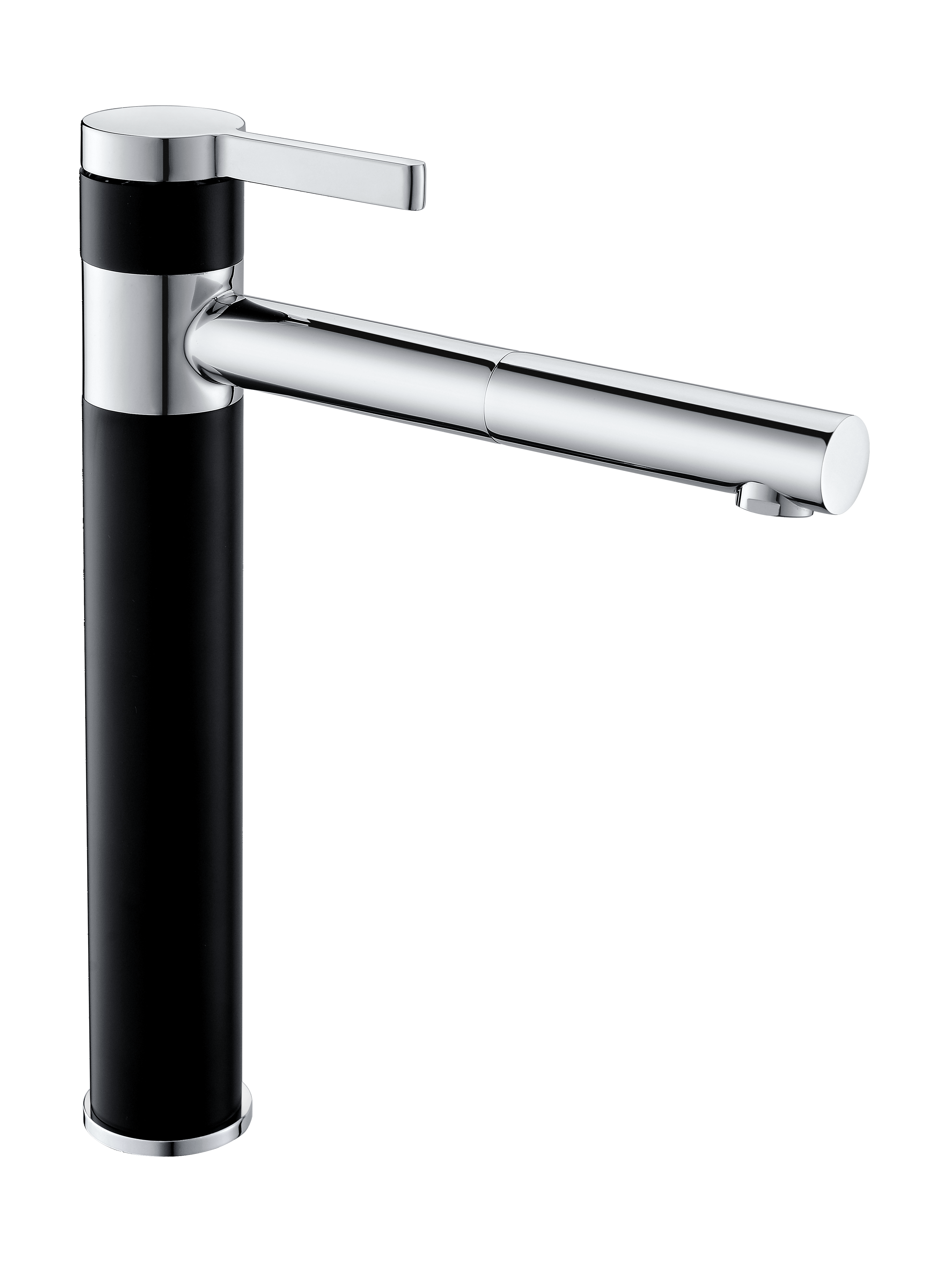 Bateria kuchenna Carla czarny chrom Axis wylewka L 30 cm