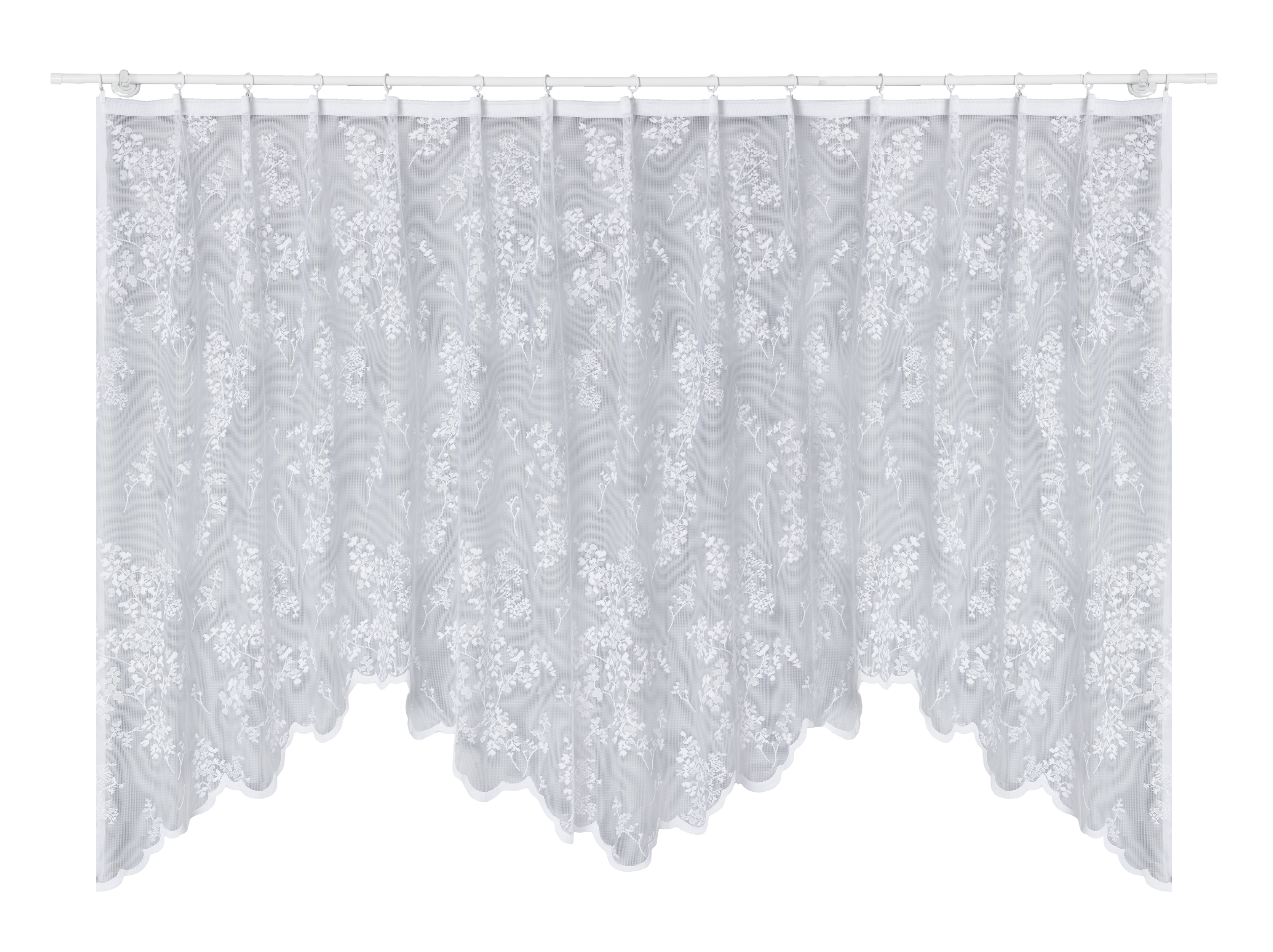 Firana na taśmie żakardowa Nadia 300 x 150 cm biała