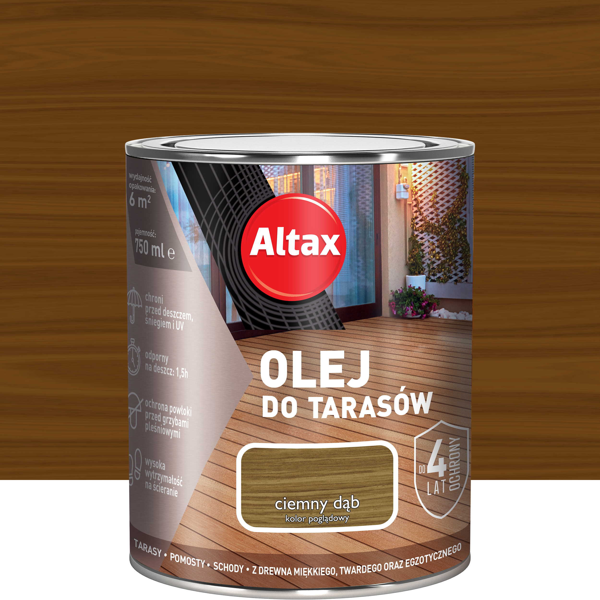 Olej do tarasów Ciemny Dąb 0.75 l Altax