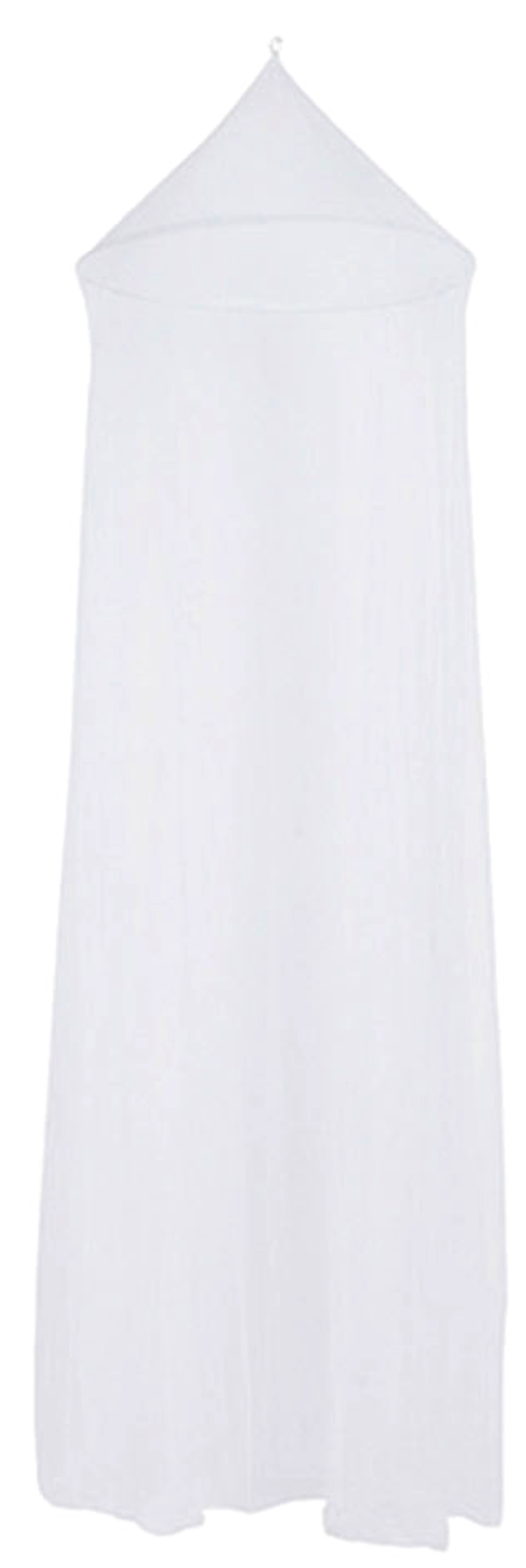 Mosquitera de cama 120x250cm blanco recortable de tela poliéster transpirable Isoxa