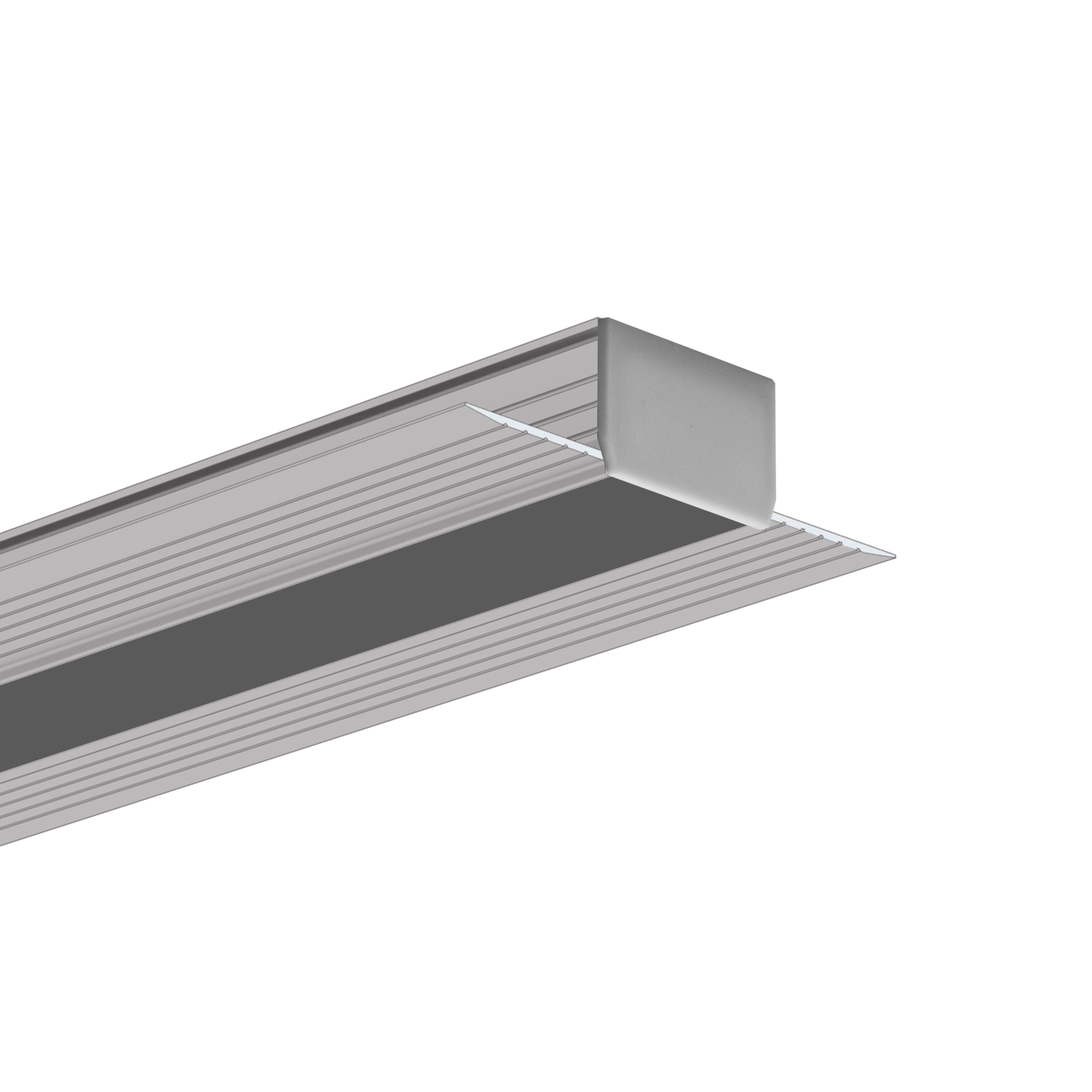 Profil aluminiowy do taśm LED wpuszczany srebrny 2 m Kluś