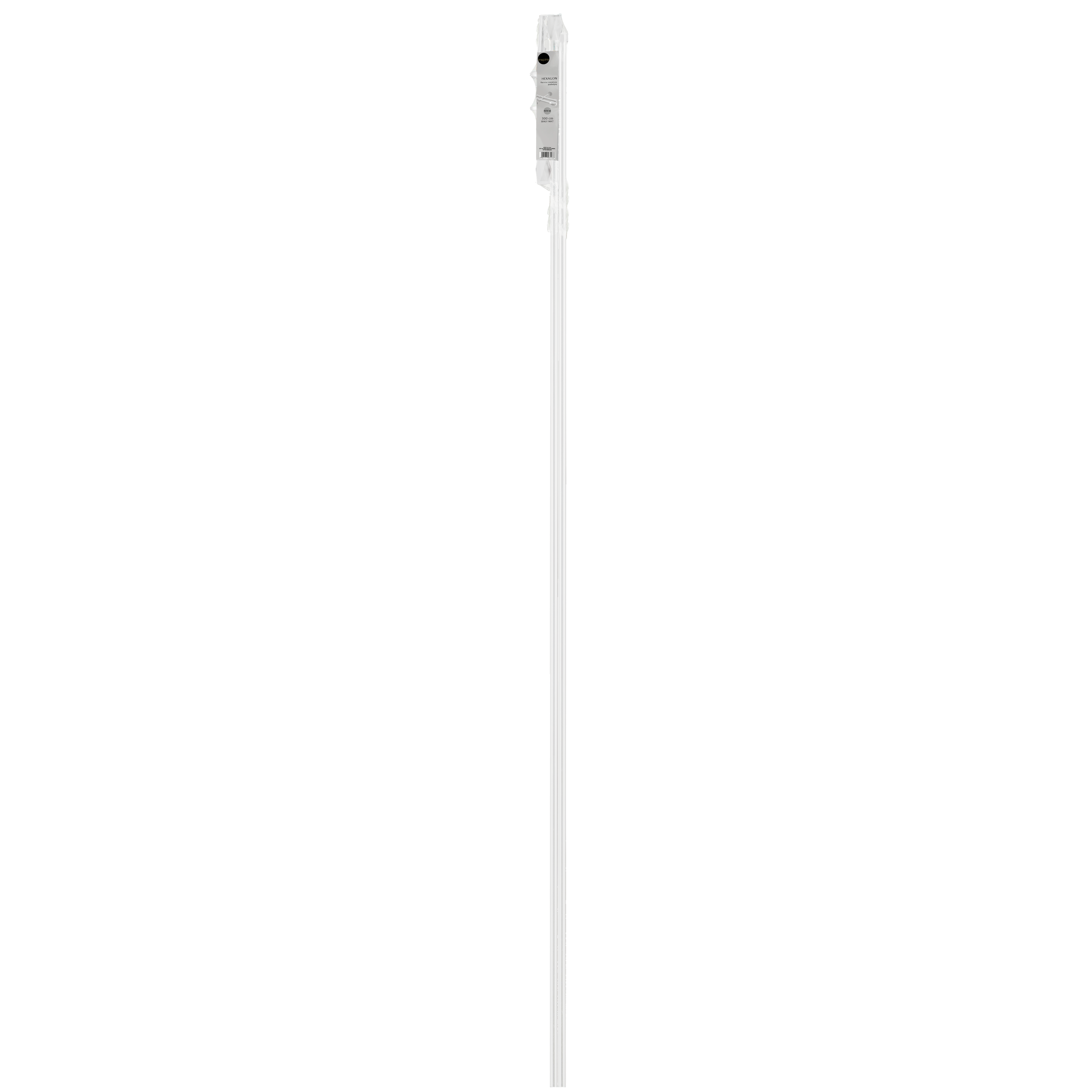 Karnisz Heksagon 300 cm podwójny biały mat 19/16 mm Inspire - 4