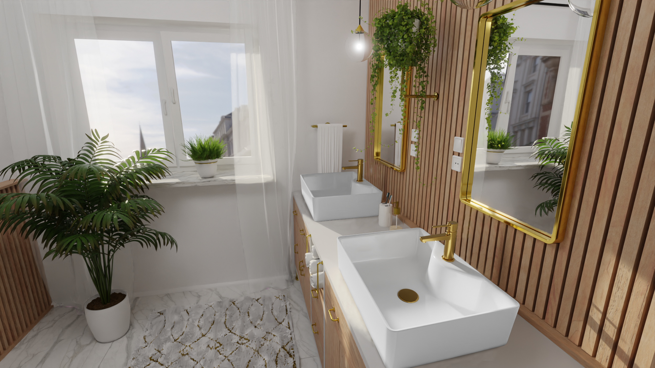 Umywalka ceramiczna stawiana Neri 49 Invena - 4