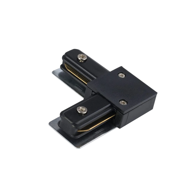 Łącznik 1F czarny kątowy Goldlux