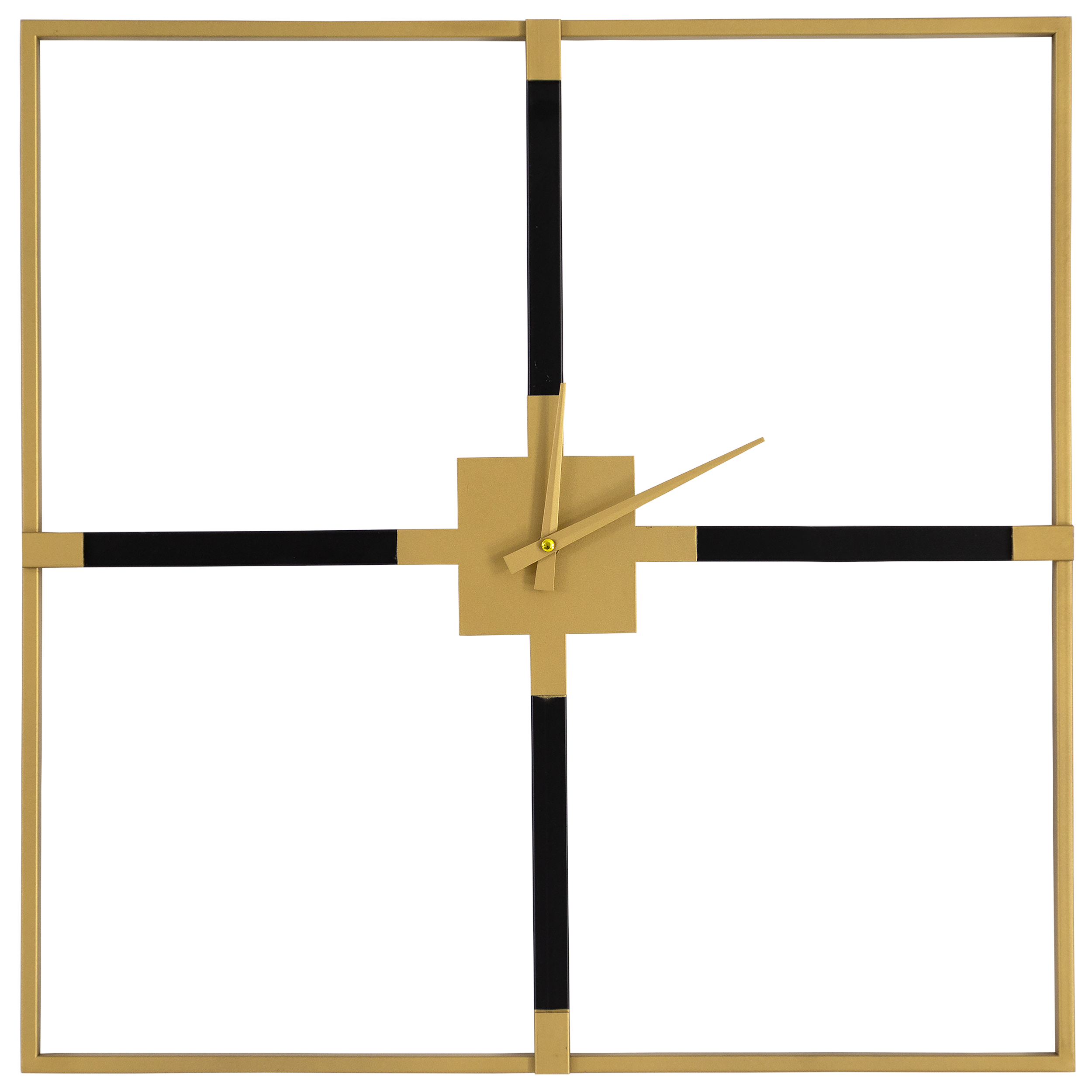 Zegar ścienny 24B złoto-czarny 60 x 60 cm