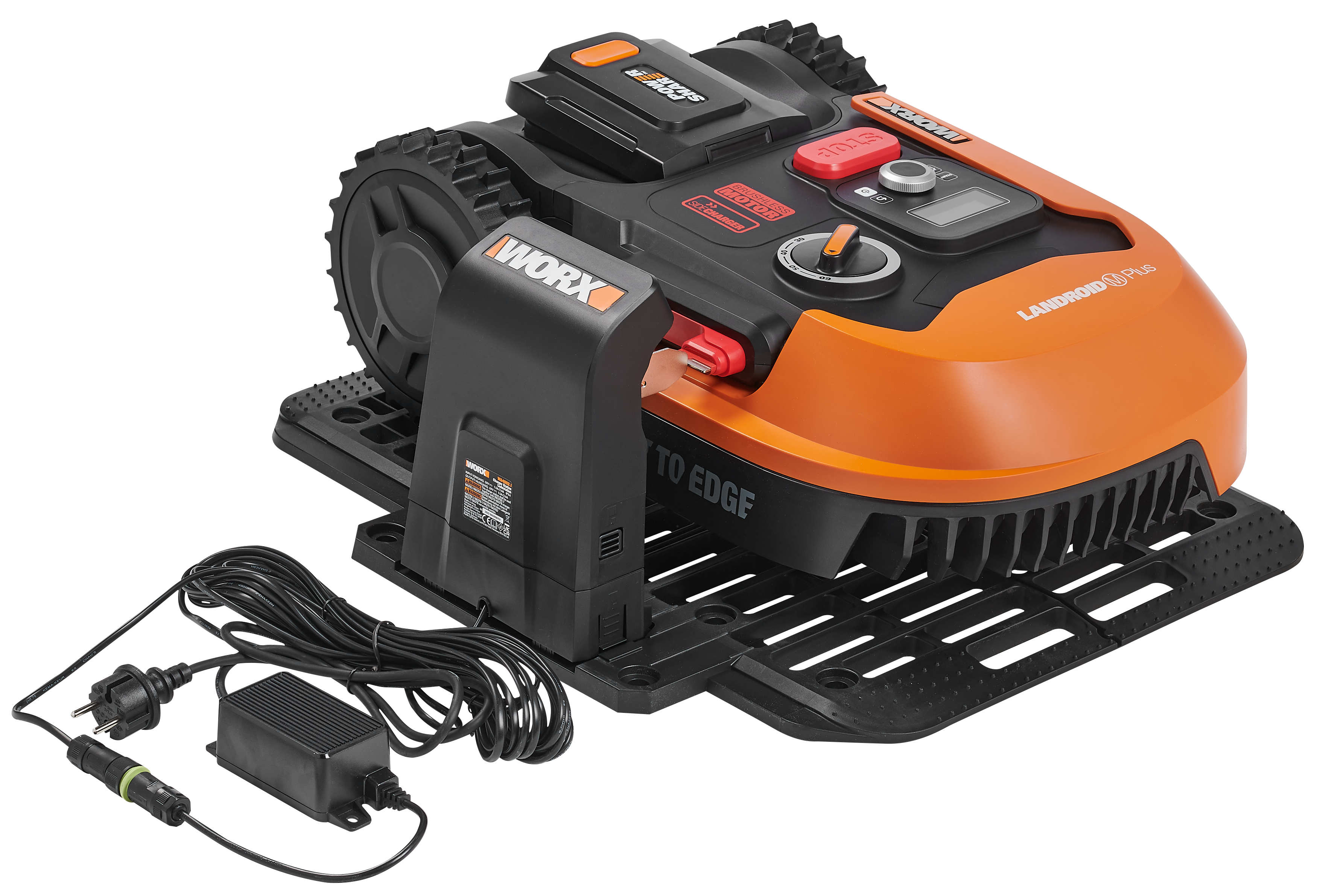 Robot tagliaerba WORX WR165E Landroid M500 PLUS con filo perimetrale larghezza di taglio 18 cm - 12