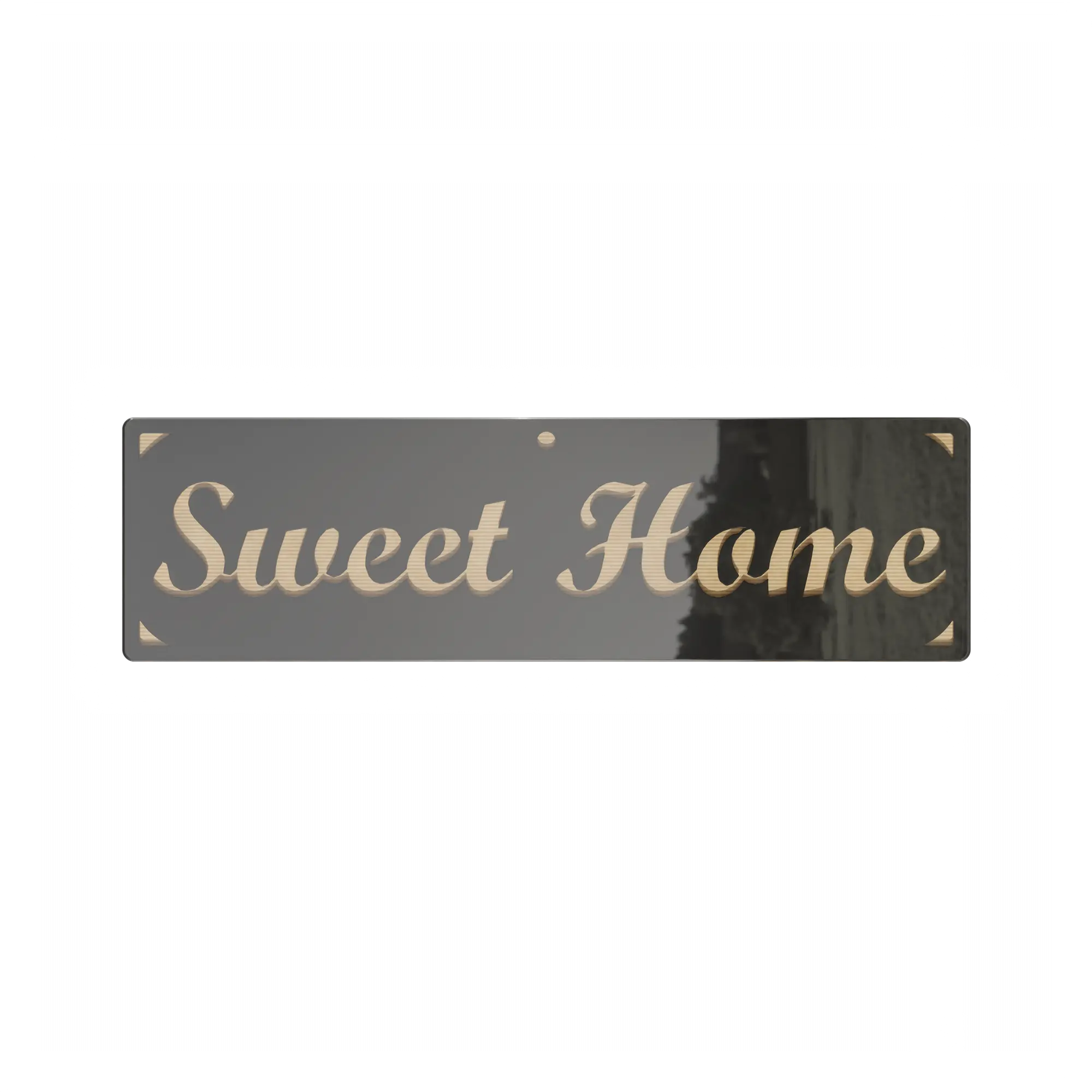 Metalowa dekoracja ścienna Sweet Home 35 x 10 cm