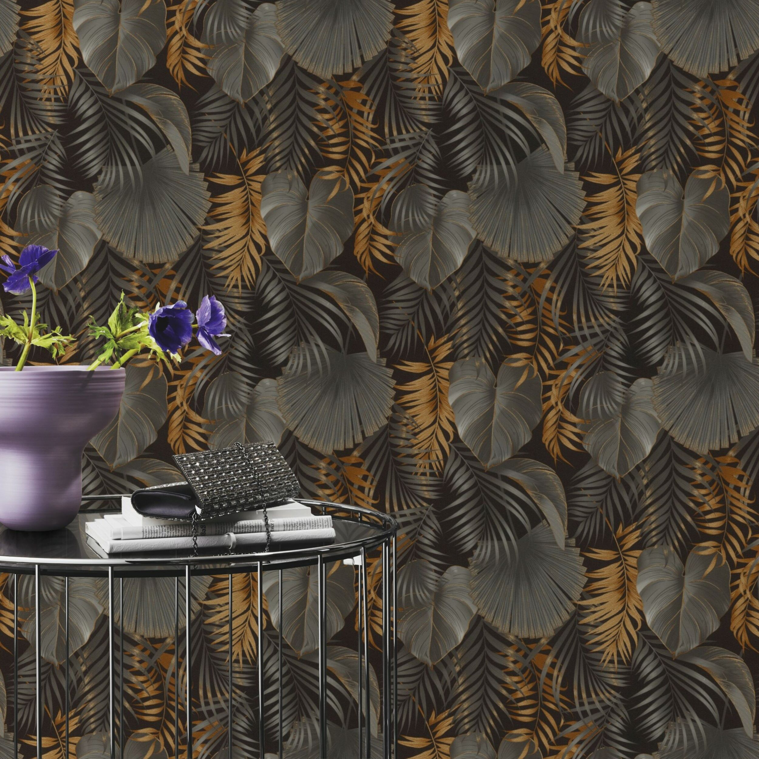 Carta da parati PARATO ORO NERO STEFANIA oro, nero, 53 cm x 10.05 m - 6