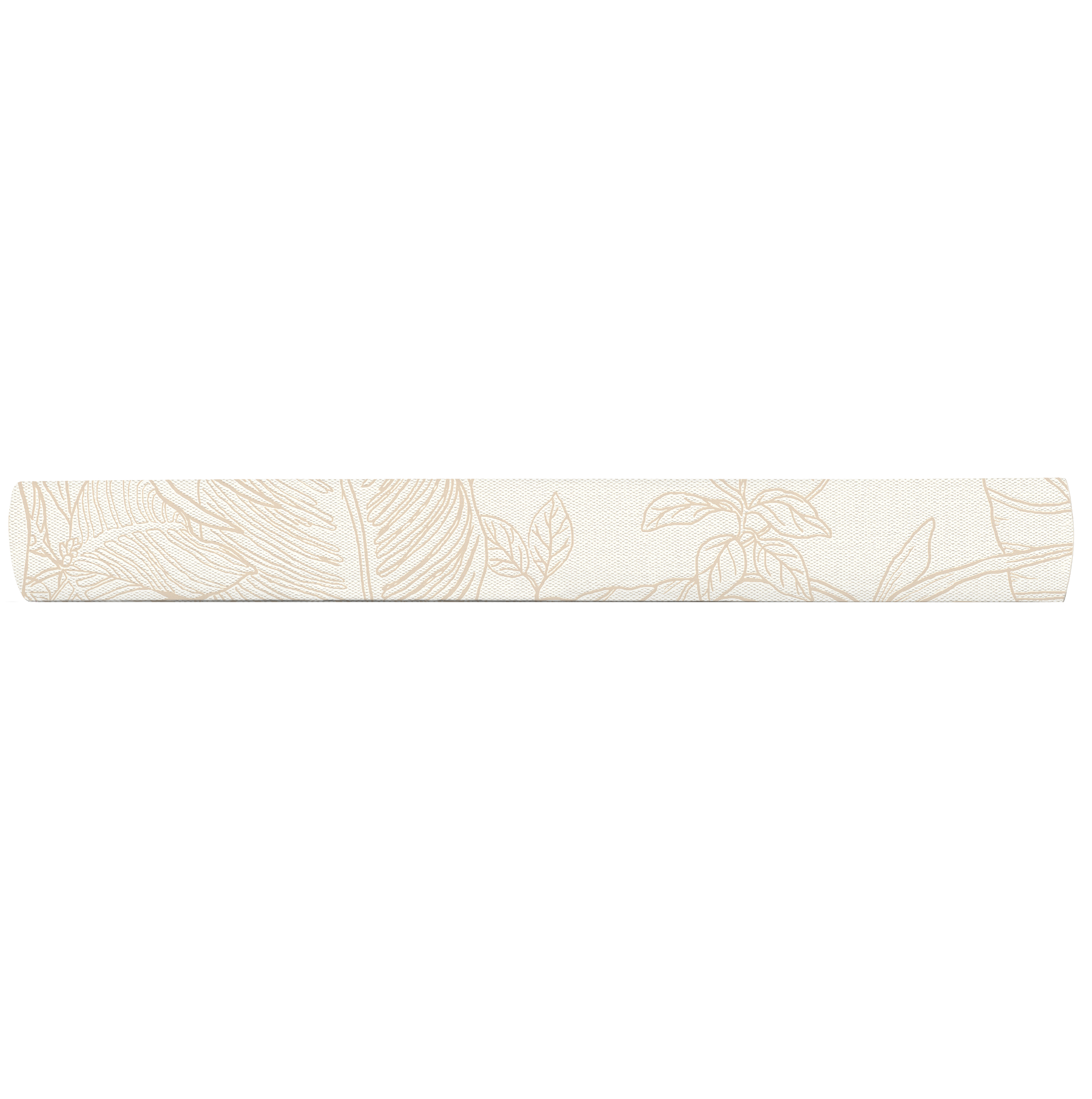 Tapeta Tropical liście kremowa winylowa na flizelinie - 5
