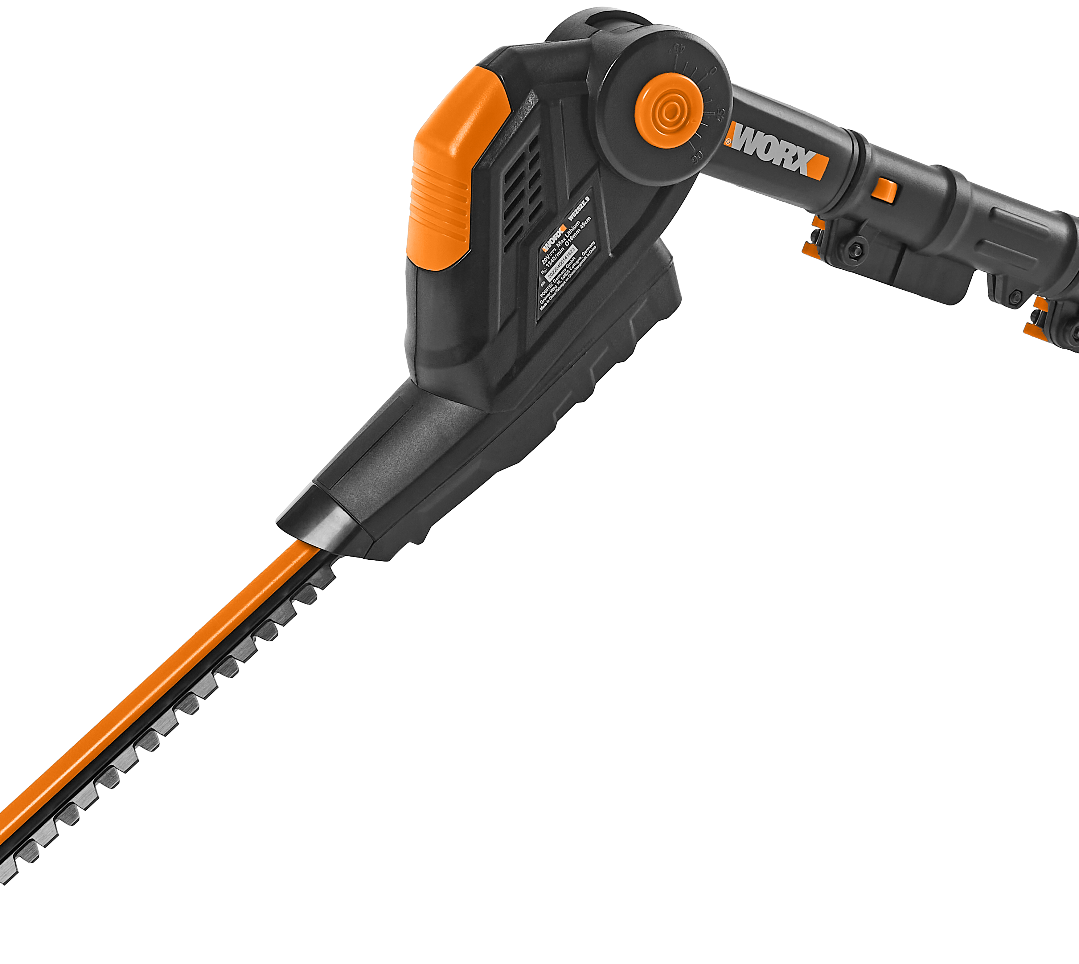 Nożyce akumulatorowe 20V 45cm na wysięgniku Worx Solo WG252E.9 - 3