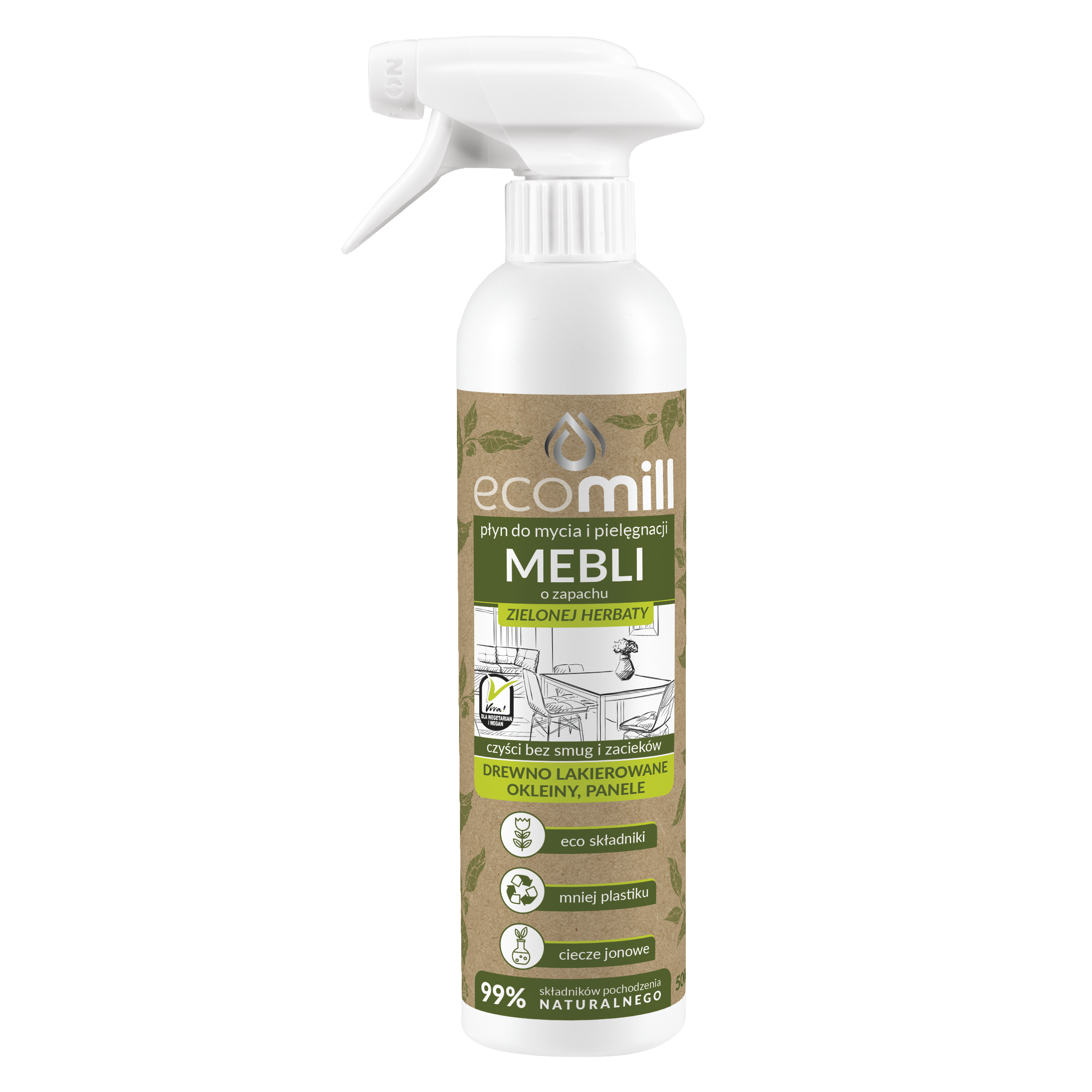 Środek czyszczący do mebli 0.5 l Ecomill