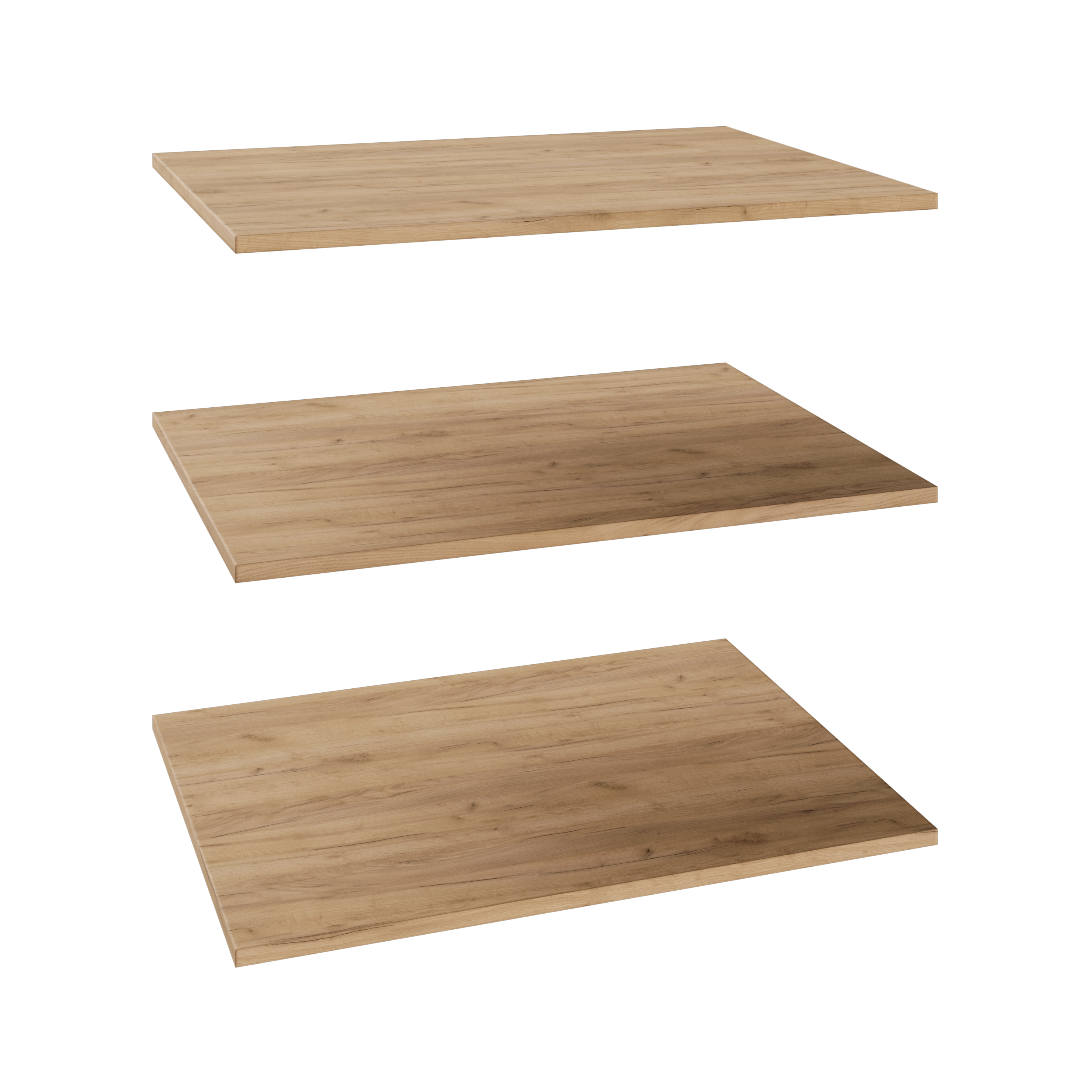 Półka prosta do korpusu 75.2 cm głębokość 58 cm dąb craft 3 szt.