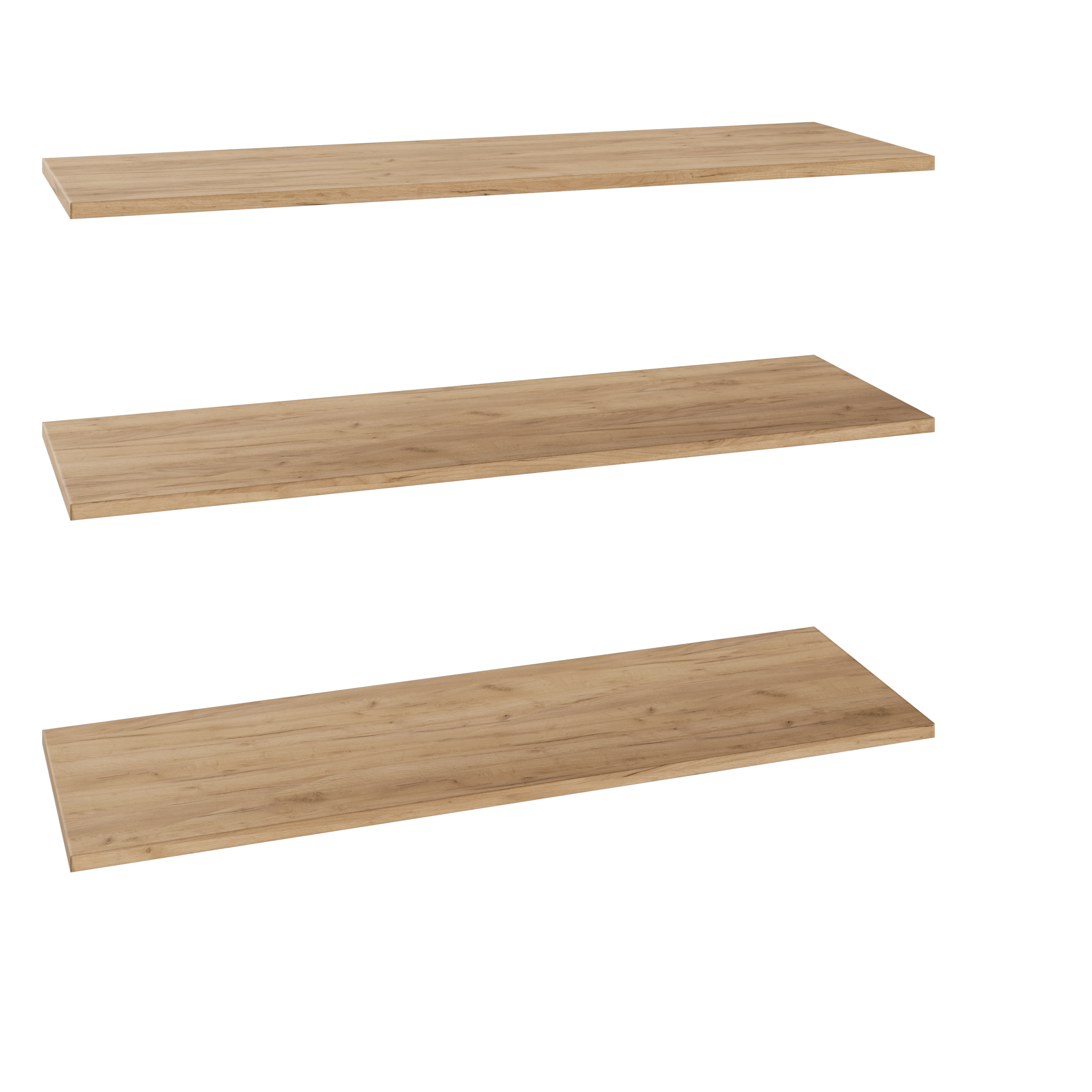 Półka prosta do korpusu 100 cm głębokość 35.6 cm dąb craft 3 szt.