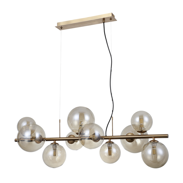 Lampa wisząca Canello złota 10 x G9 Italux
