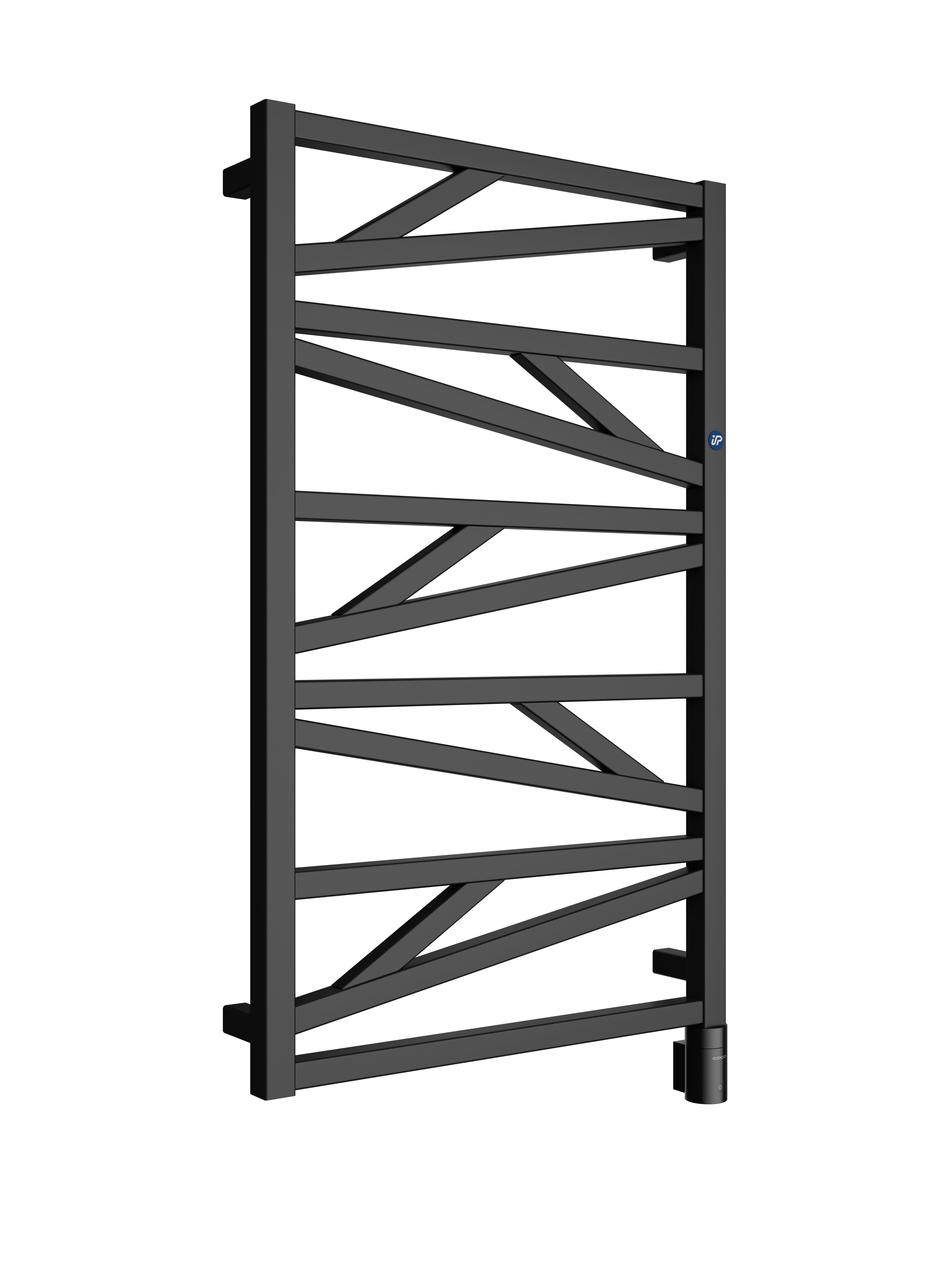 Grzejnik łazienkowy elektryczny 50/90 cm 300W czarny Instal Projekt