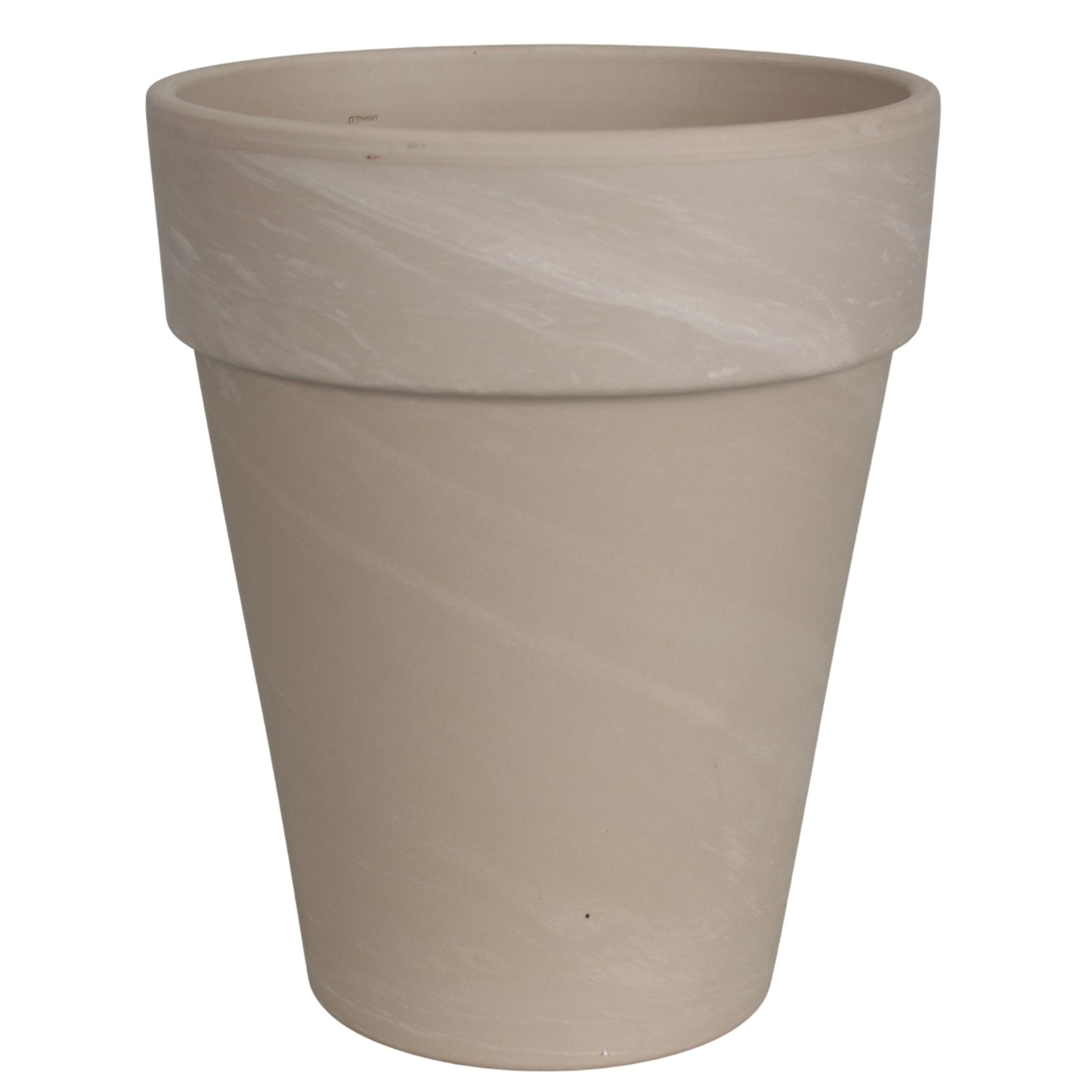 Donica duża gliniana śr.21 cm beżowa Cermax - 2