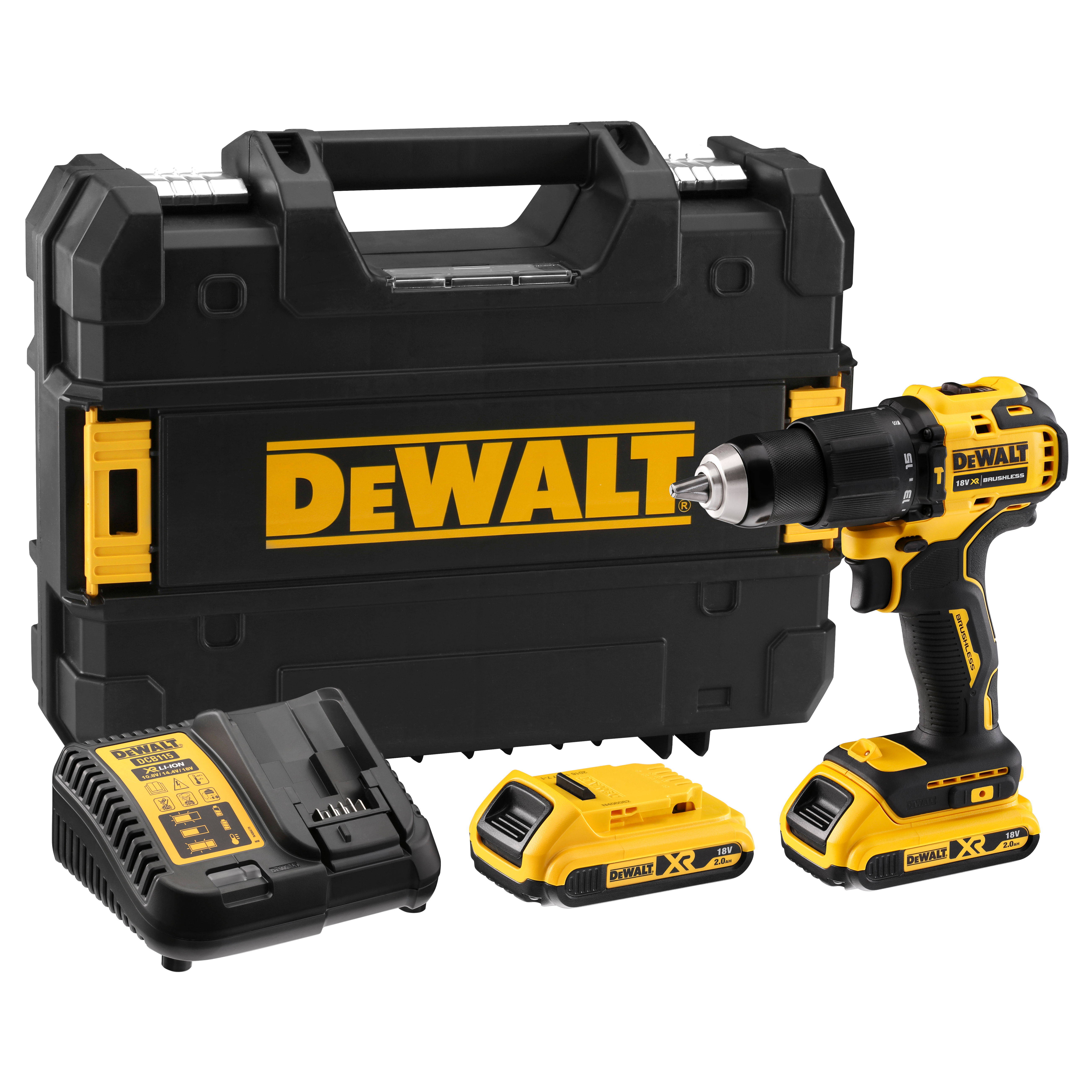 Wiertarko-wkrętarka akumulatorowa DCD709D2T-QW DeWalt