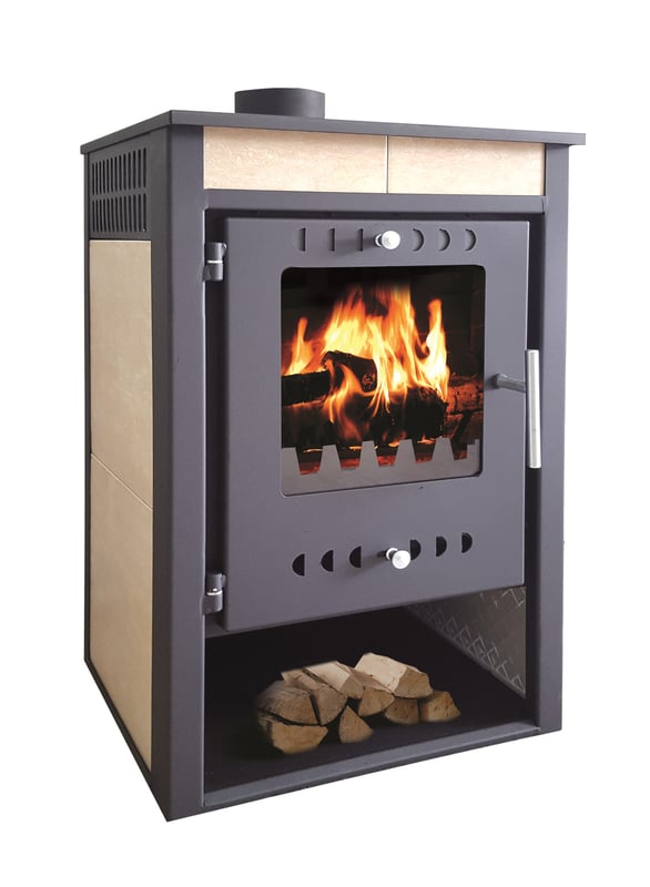 Piec kominkowy stalowy na drewno Vega FERRETTI