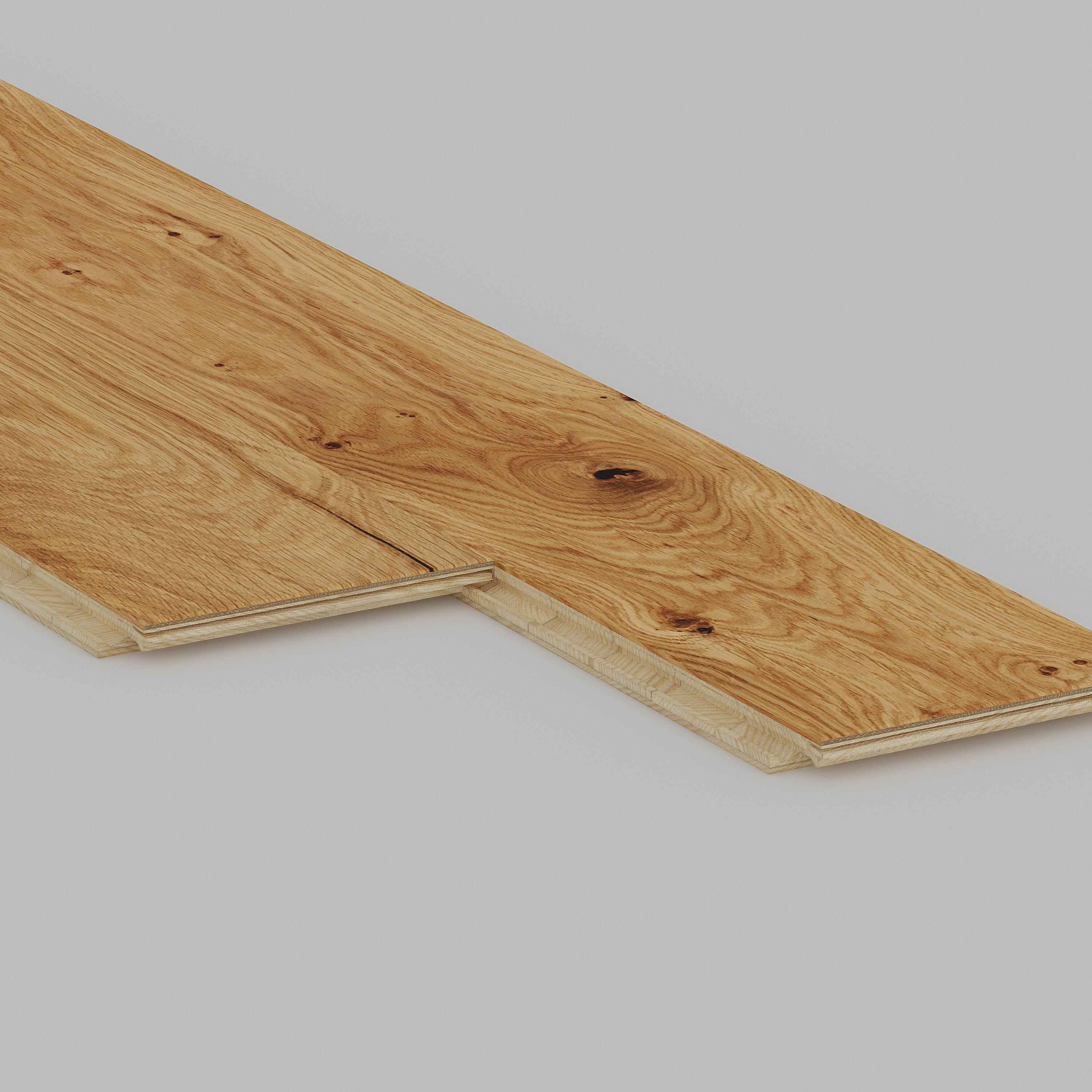 Parquet contrecollé chêne blond campagne vitrifié S BARLINEK, l.11 cm - 3