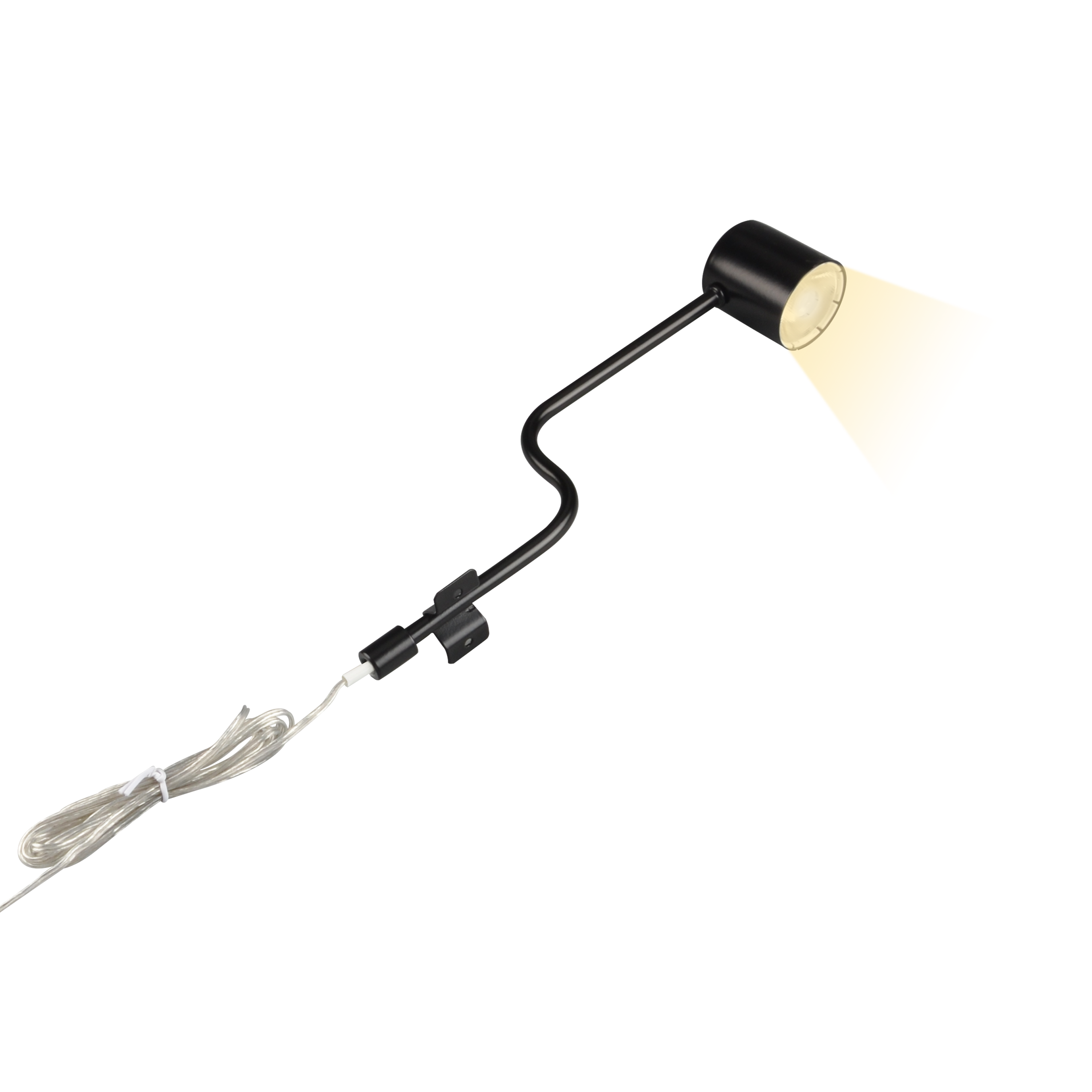 Spot dessus de meuble Hubi module led, blanc chaud à blanc neutre, noir INSPIRE - 9