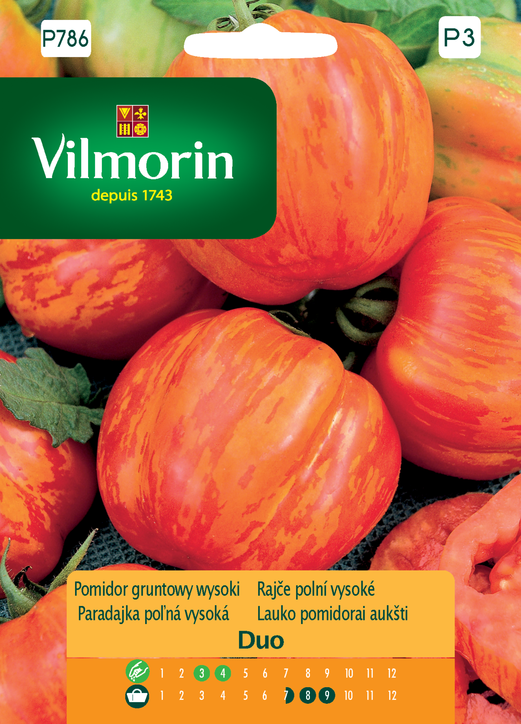 Pomidor gruntowy i pod osłony wysoki nasiona Vilmorin
