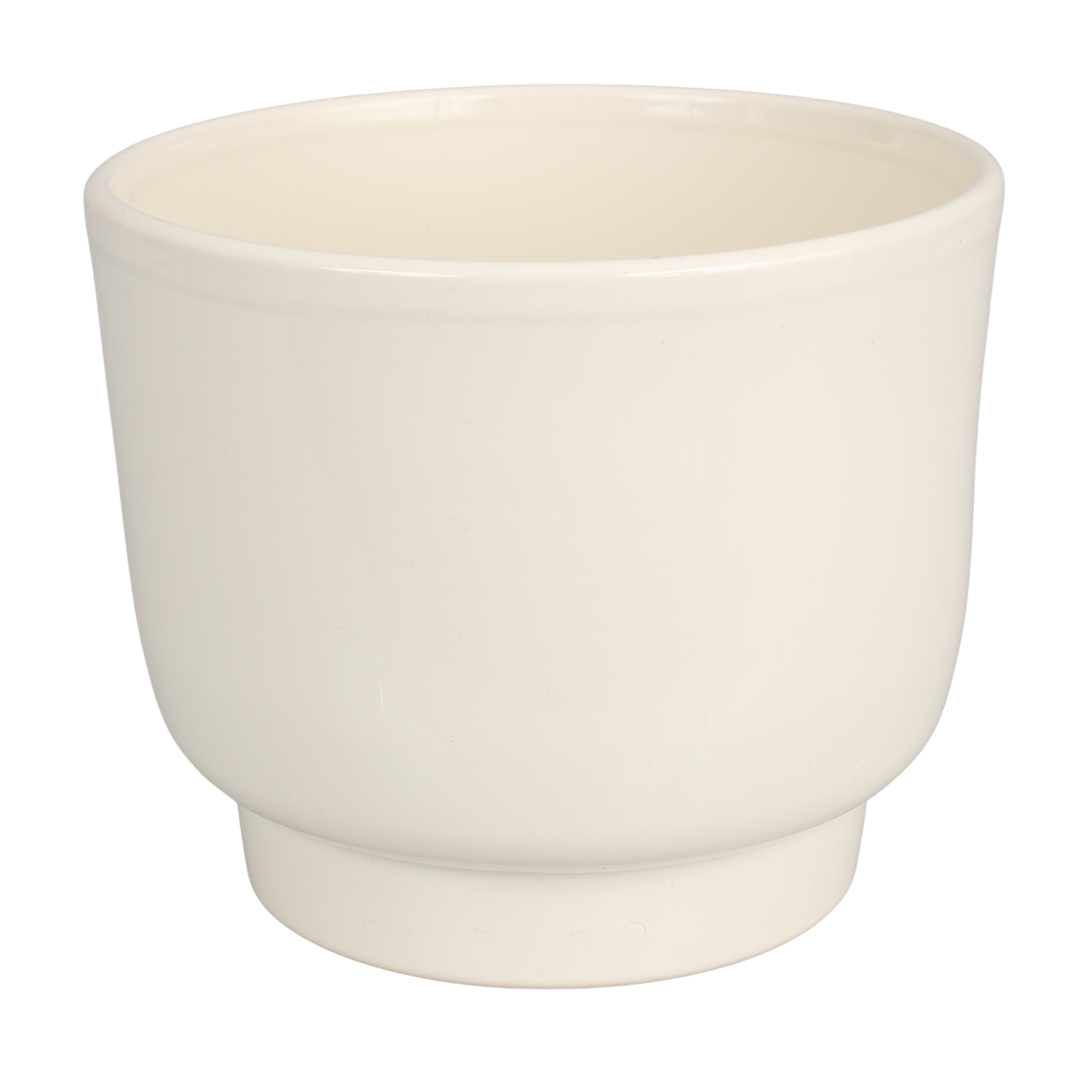 Osłonka doniczki ceramiczna Calm 25cm kremowa Cermax