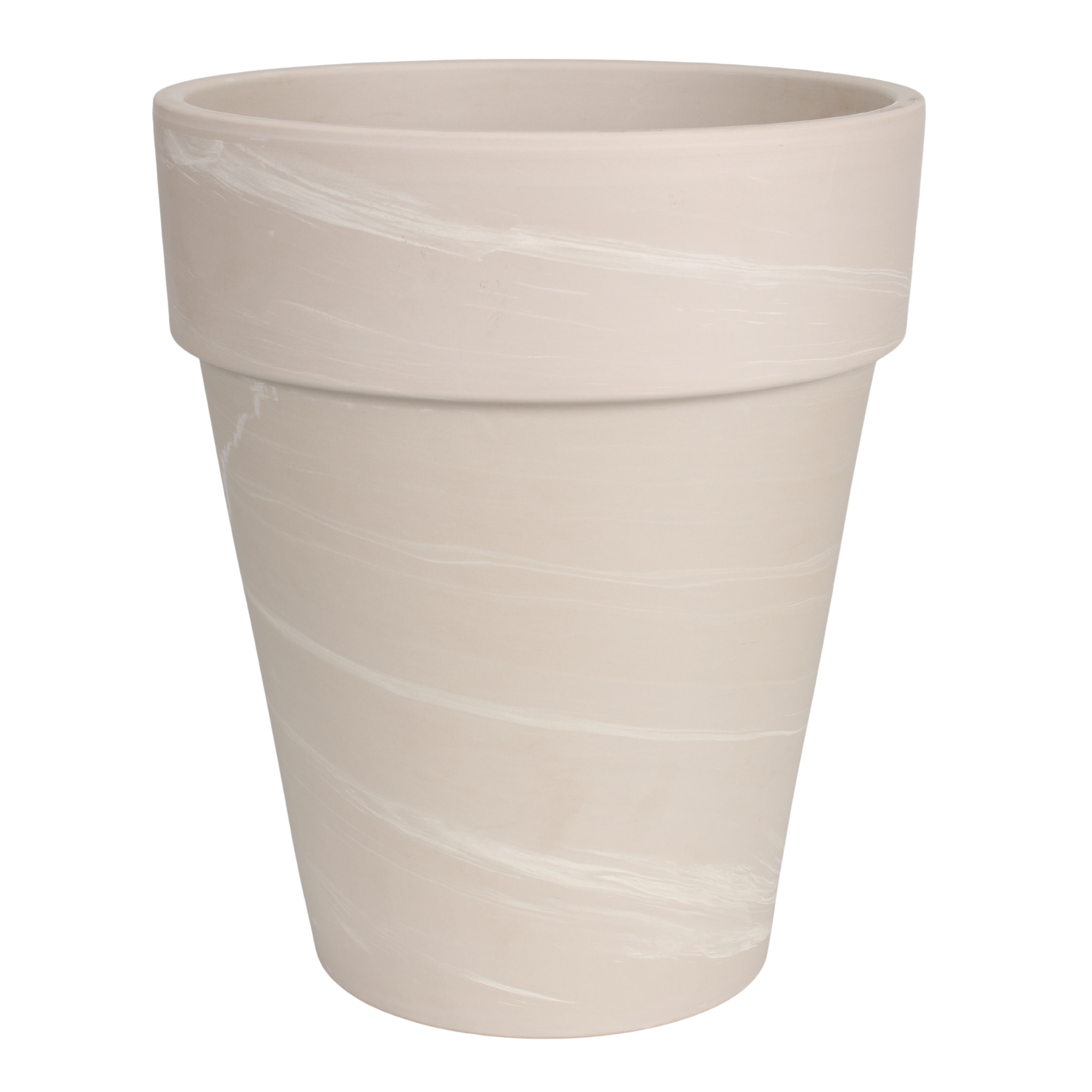 Donica duża gliniana śr.40 cm kremowa Cermax