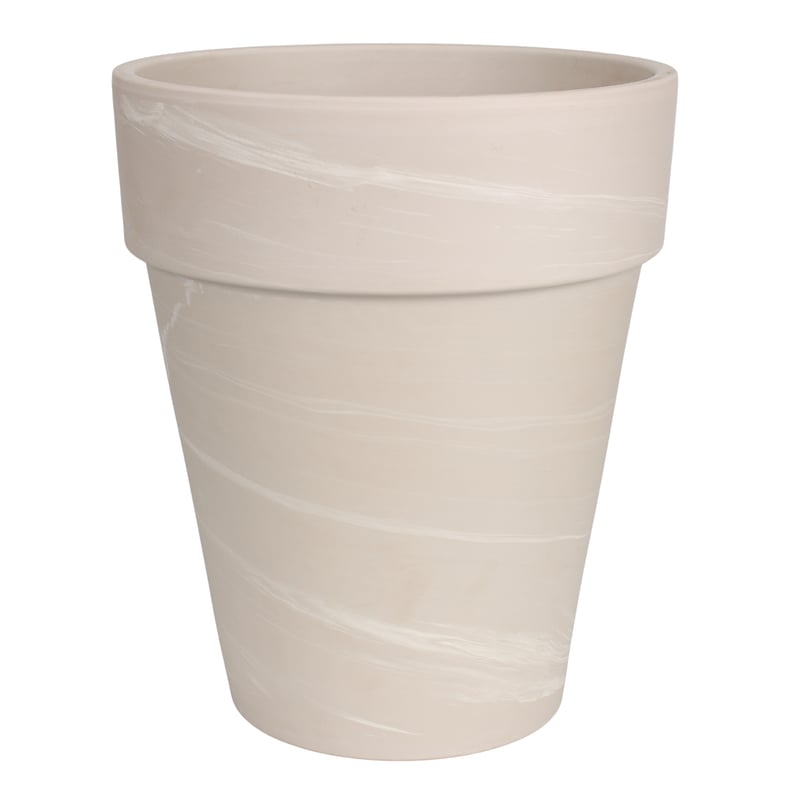 Donica duża gliniana śr.40 cm kremowa Cermax