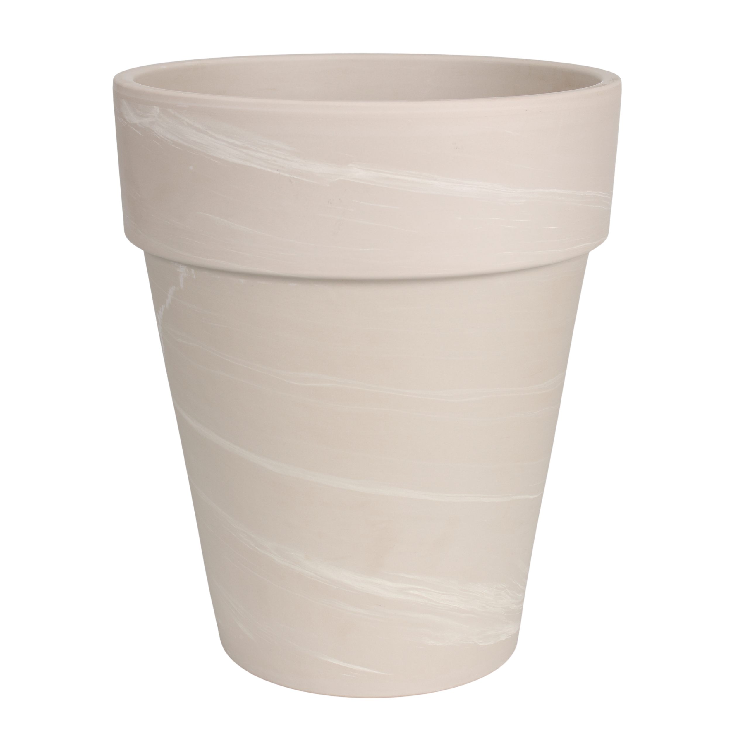 Donica duża gliniana śr.32 cm kremowa Cermax