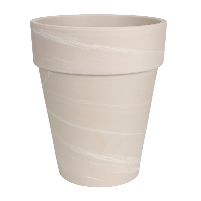 Donica duża gliniana śr.32 cm kremowa Cermax