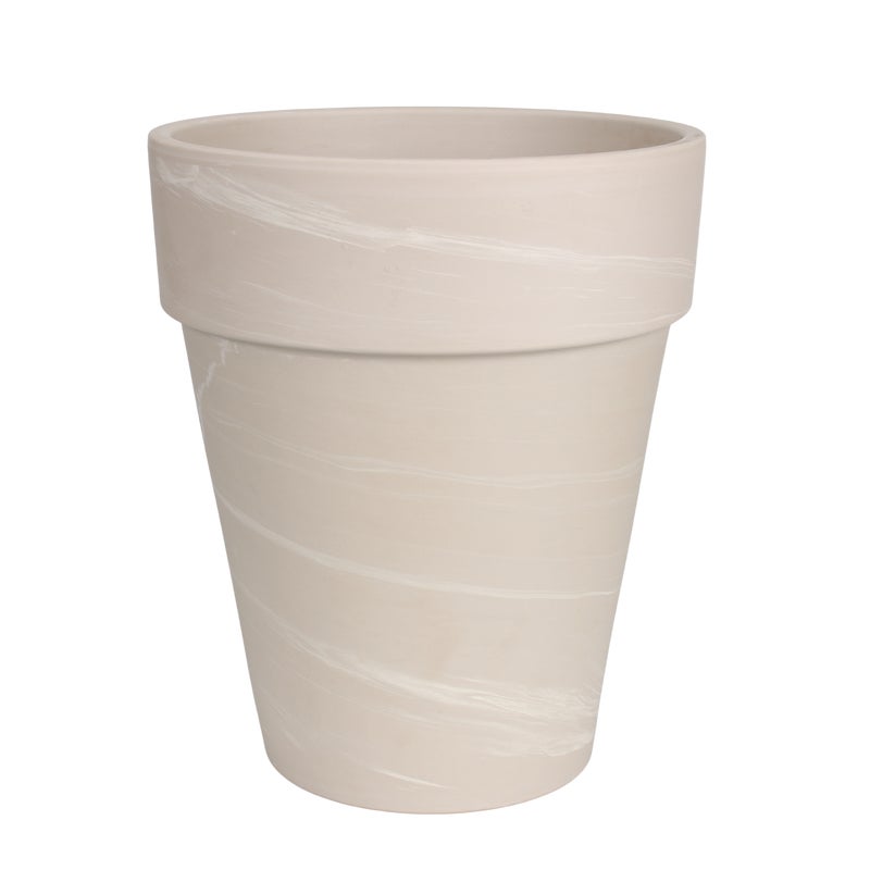 Donica duża gliniana śr.26 cm kremowa Cermax