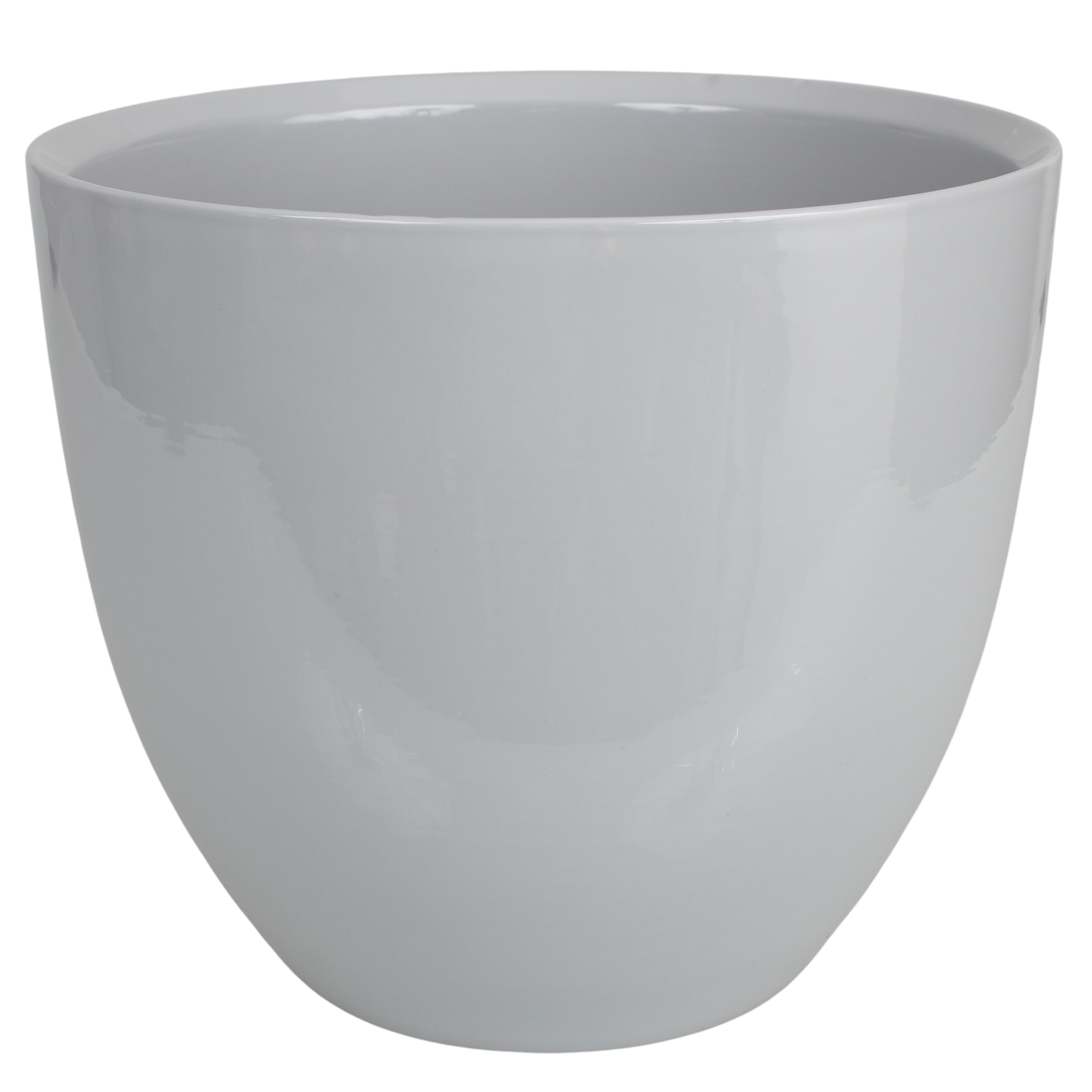 Osłonka doniczki ceramiczna 30cm szara Cermax