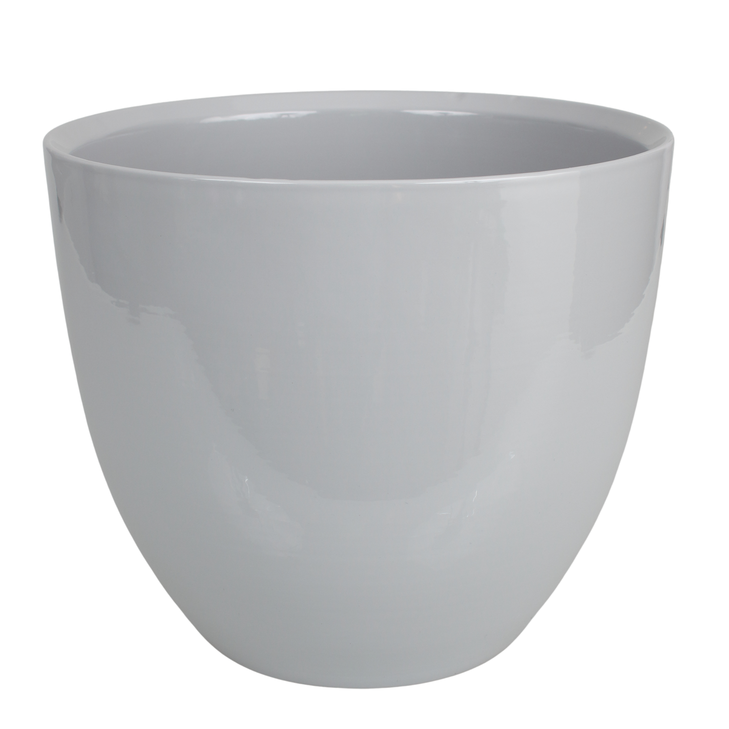 Osłonka doniczki ceramiczna 26cm szara Cermax
