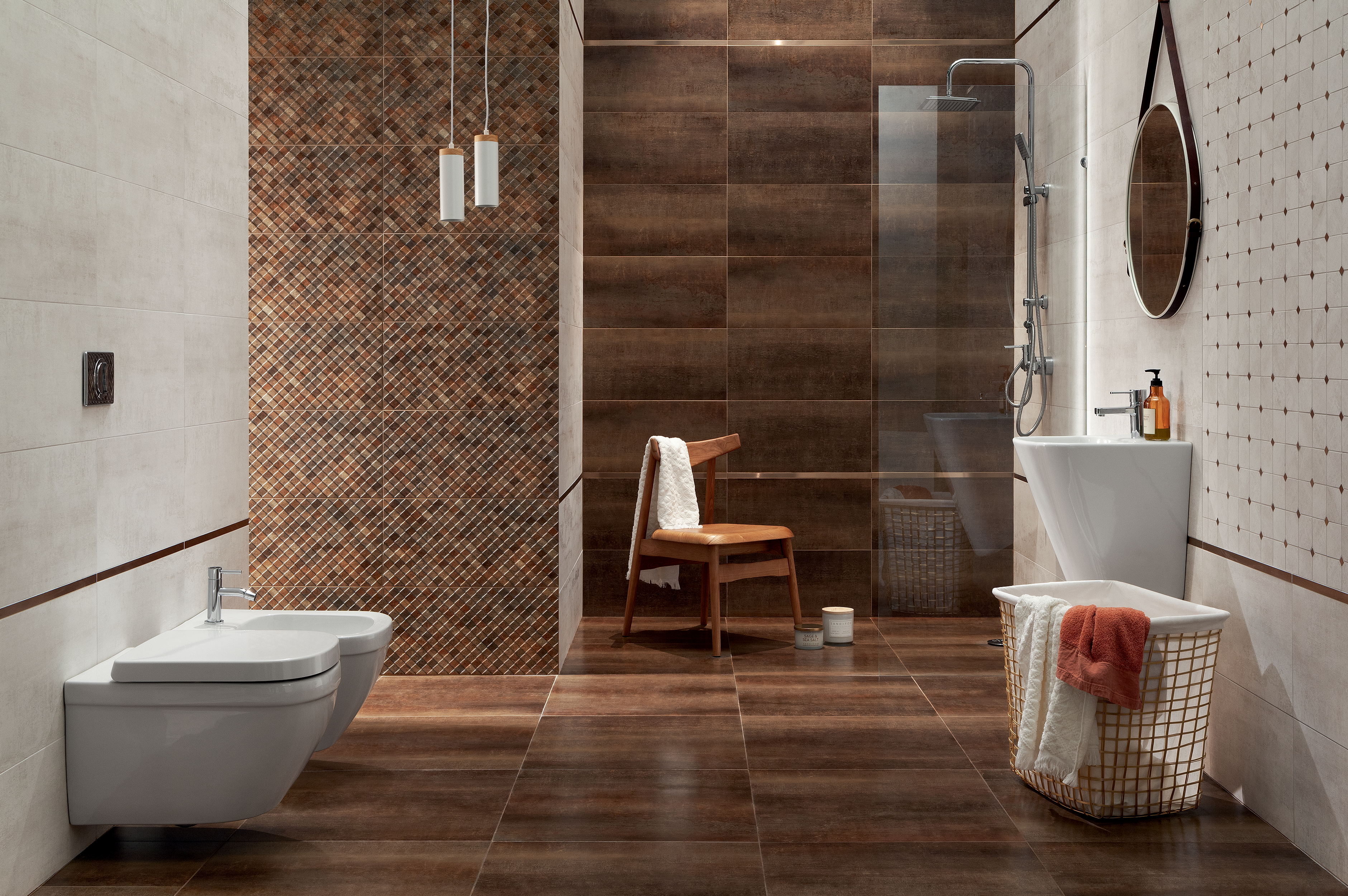 Gres szkliwiony Ramina Brown 59.8x59.8 Arte - 3